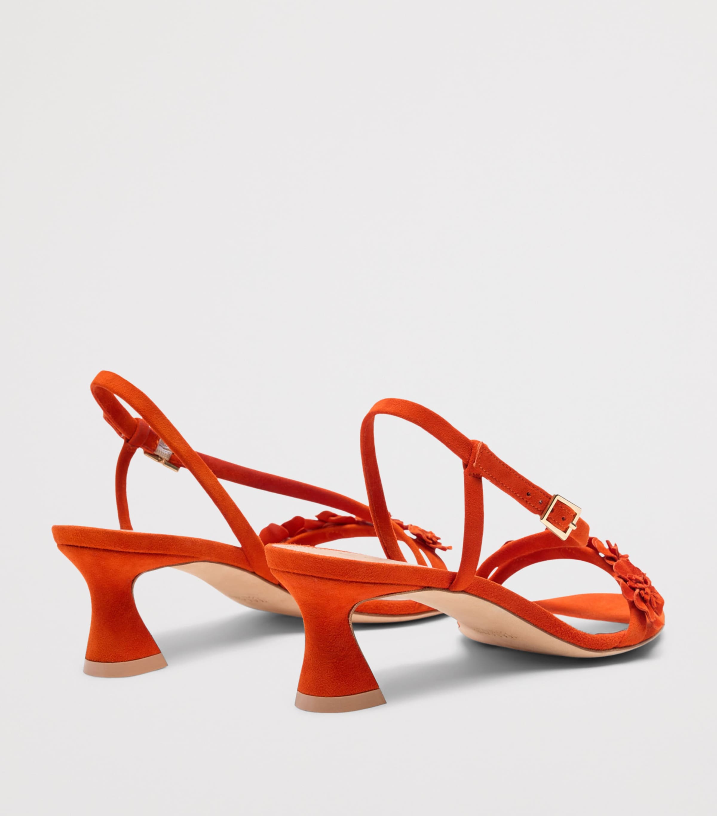 Malone Souliers Suede Serra Heeled Sandals 45 Marigold Image 4