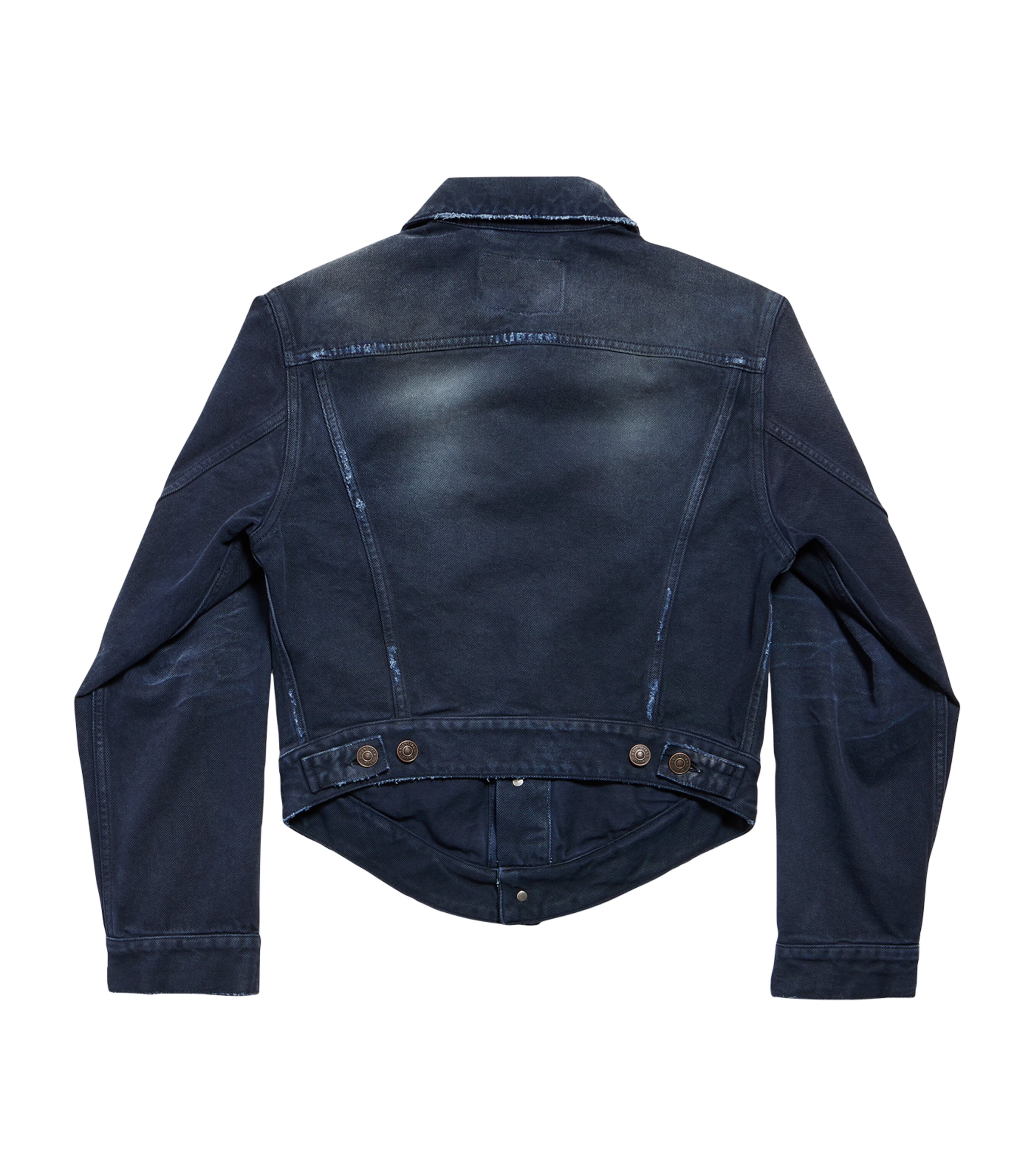 Distressed Denim Jacket 8074 Image 5