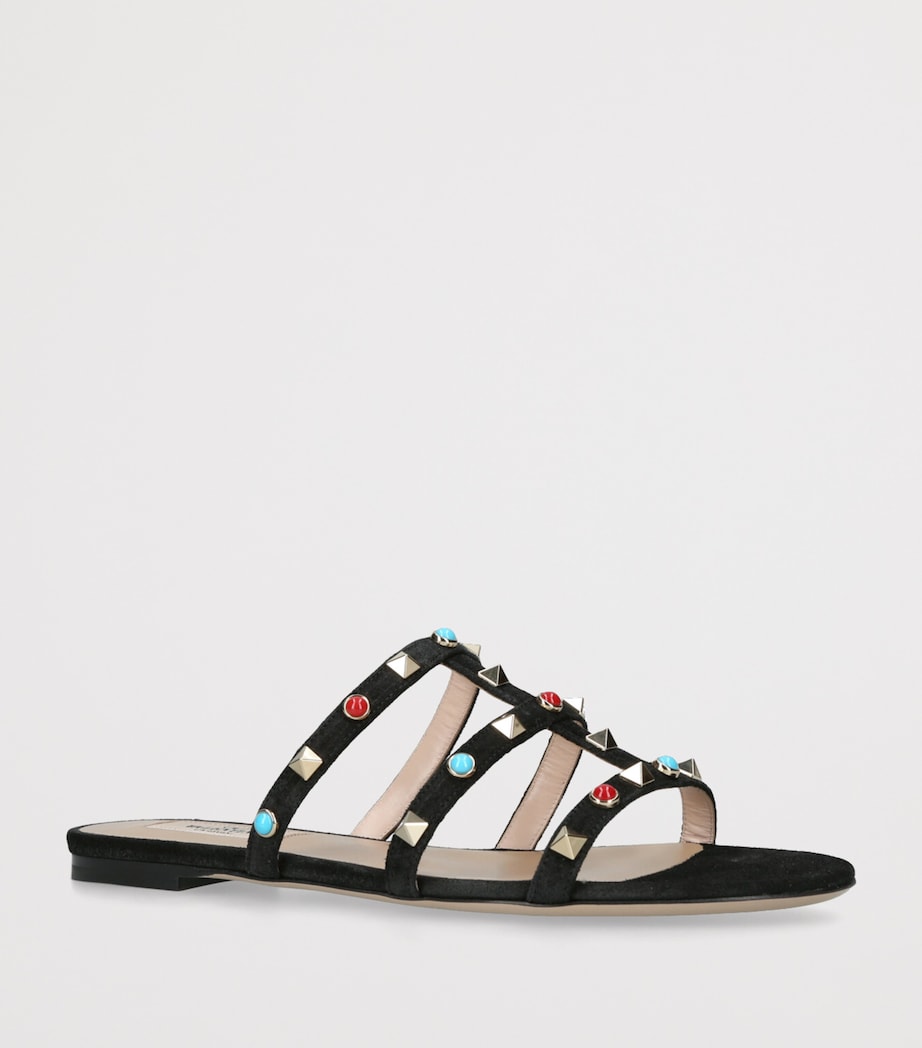 Suede Rockstud Sandals BLACK/COMB Image 3