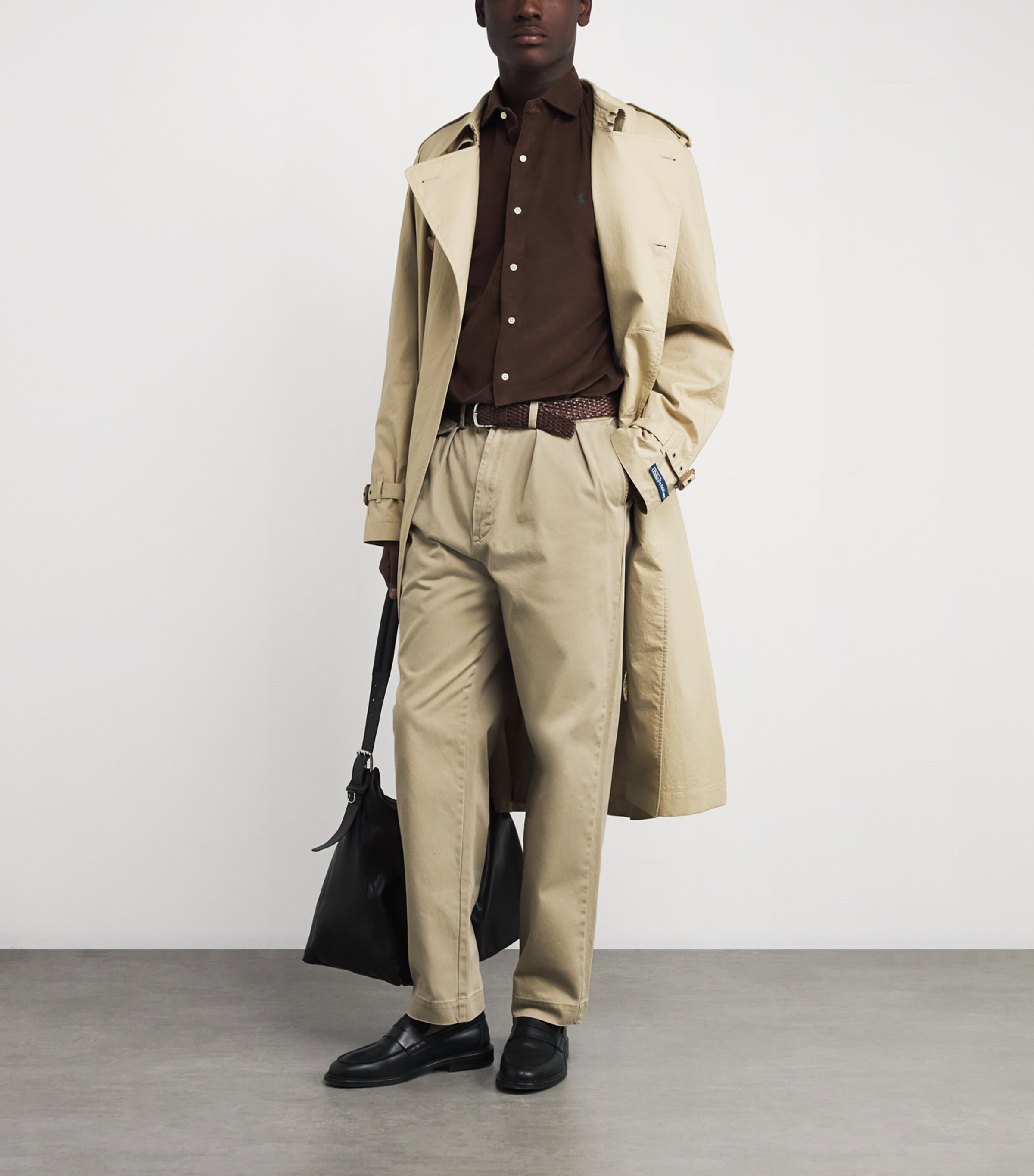 Cotton Corduroy Custom Fit Shirt BROWN Image 2