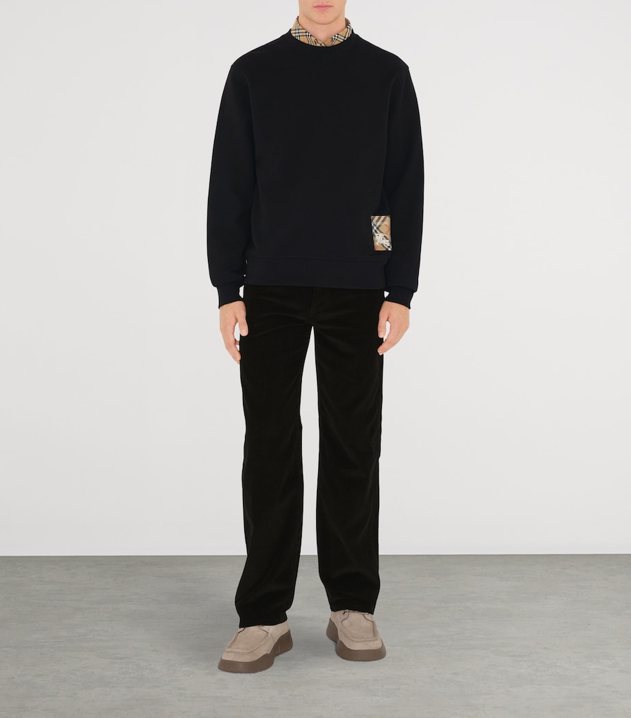 Cotton-Linen Check Overshirt BLACK Image 2