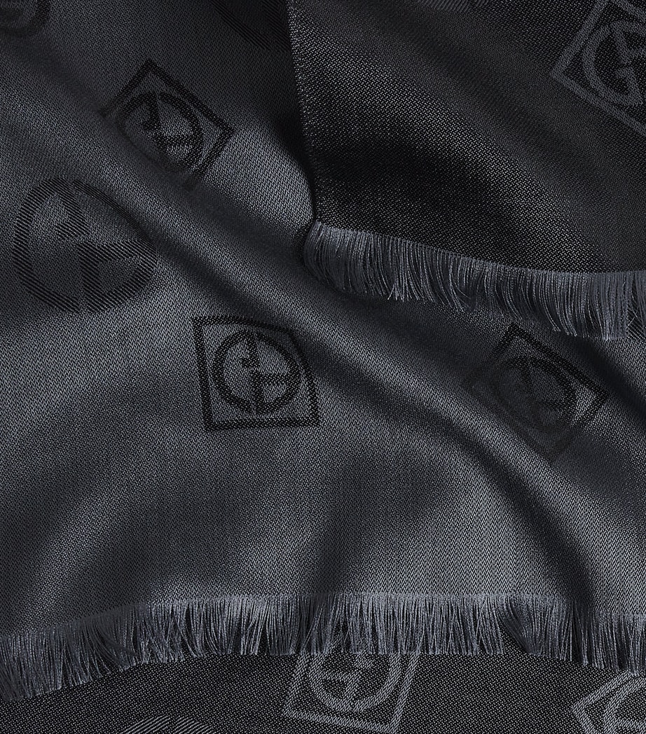 Silk Jacquard Stole Scarf FC027 Image 4