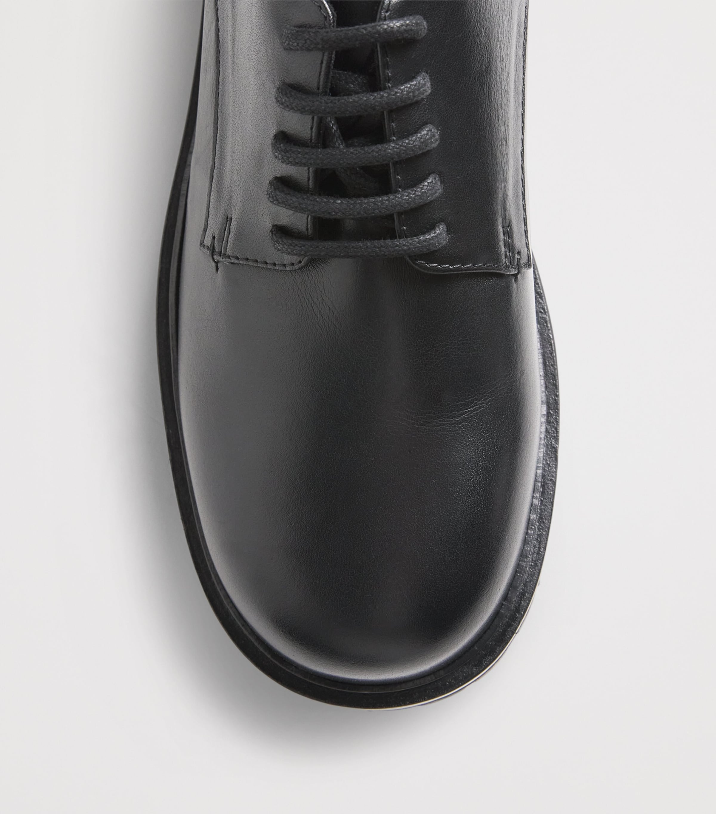 Leather Jackson Derby Shoes BLACK Image 6