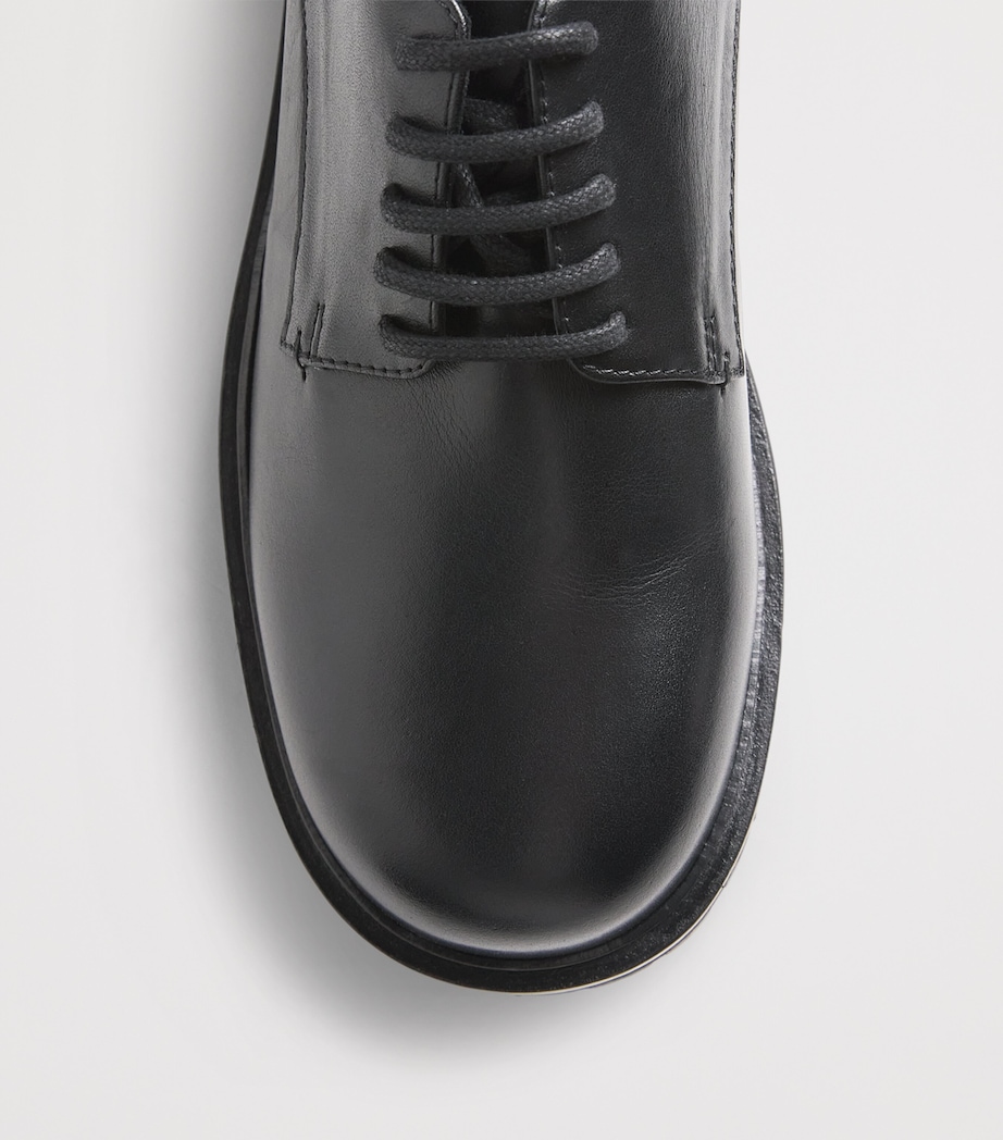 Leather Jackson Derby Shoes BLACK Image 6