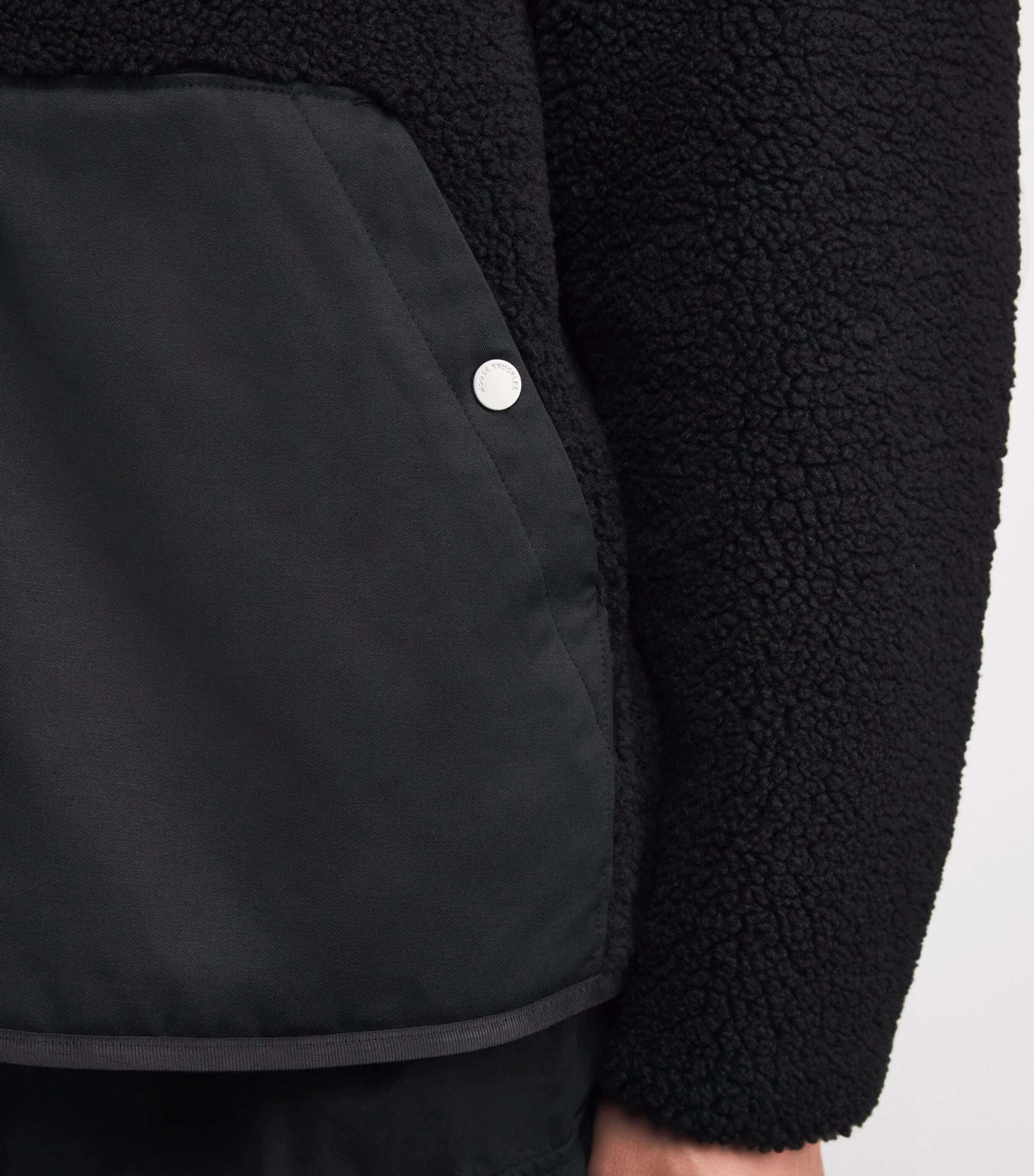 Fleece-Trim Jacket BLACK - 292 Image 6