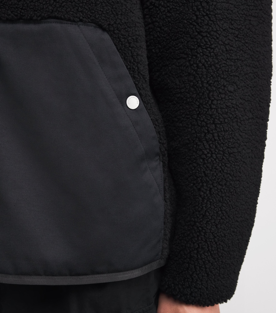 Fleece-Trim Jacket BLACK - 292 Image 6