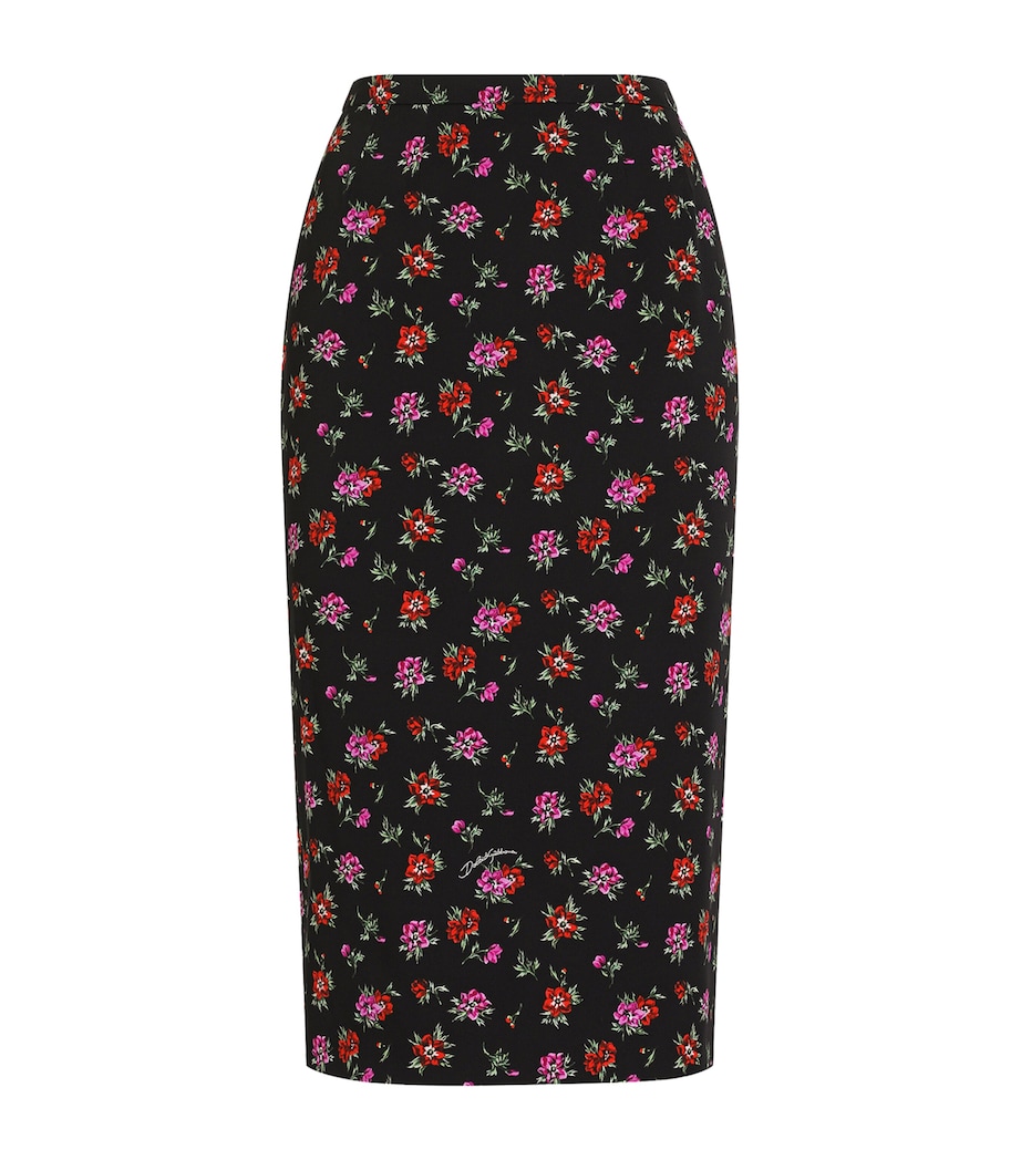 Stretch-Silk Floral Midi Skirt HN5XSANEMONI Image 1