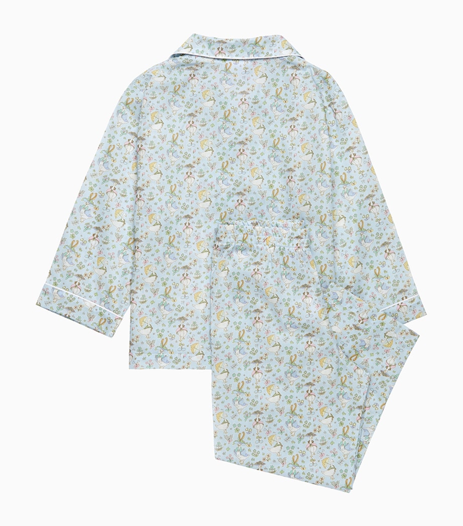 Tana Lawn Cotton Liberty Print Pyjamas (2-5 Years) SEA BLUE Image 2