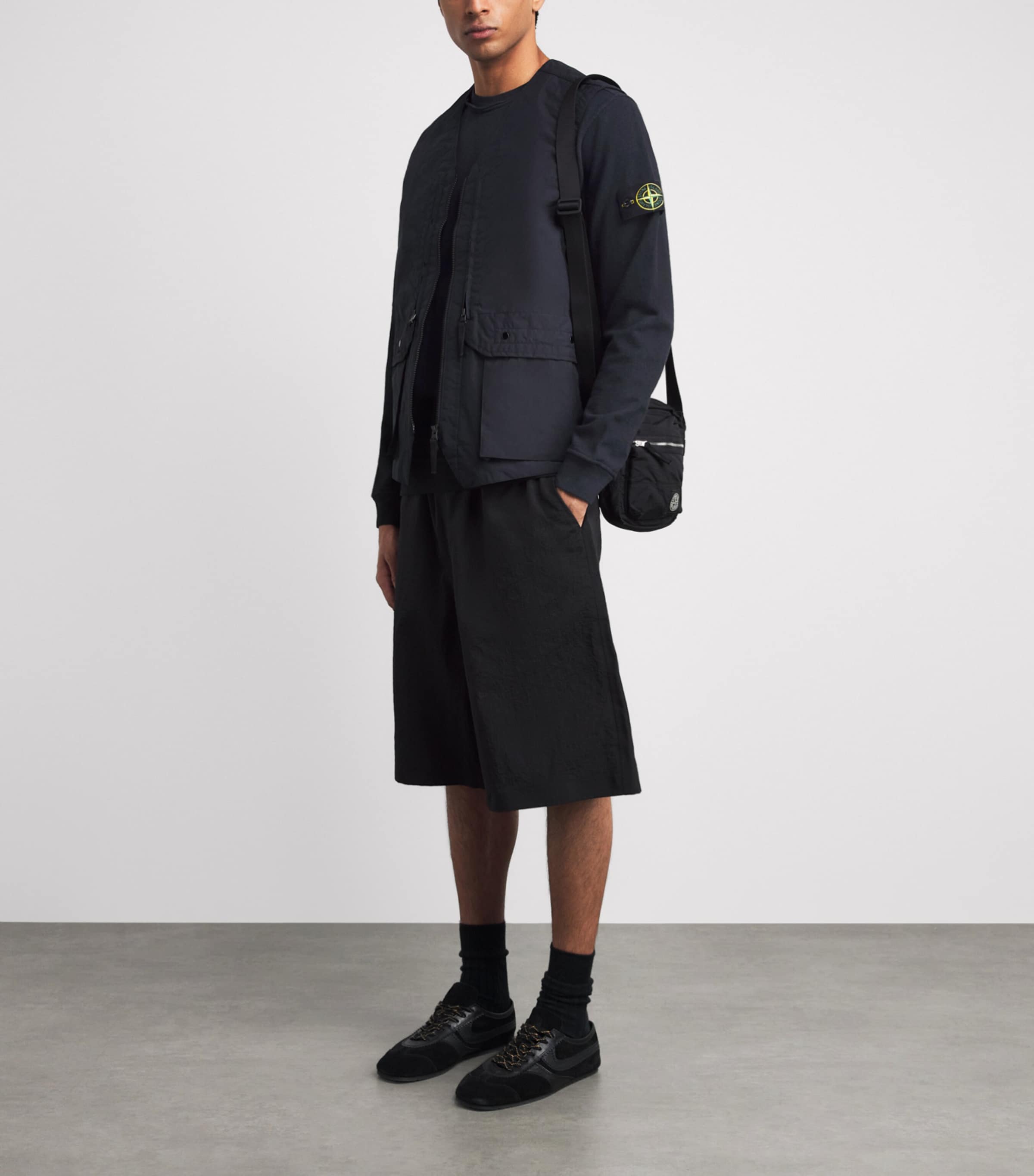 Stone Island Mens Cotton Compass Sweatshirt Image 2