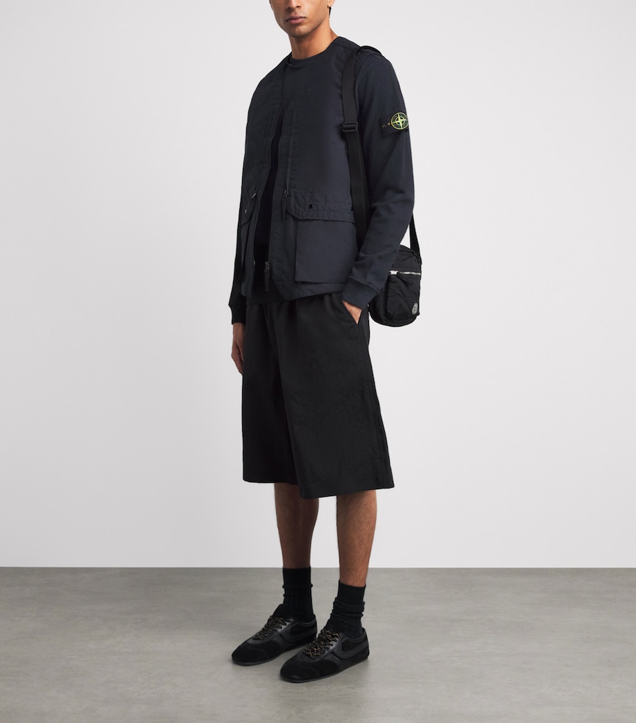 Stone Island Mens Cotton Compass Sweatshirt Image 2