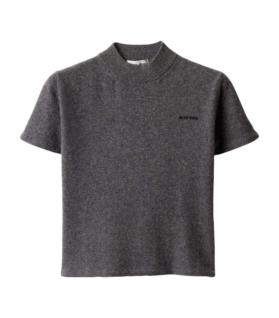 Cashmere Short-Sleeve Sweater F0480 Image 1