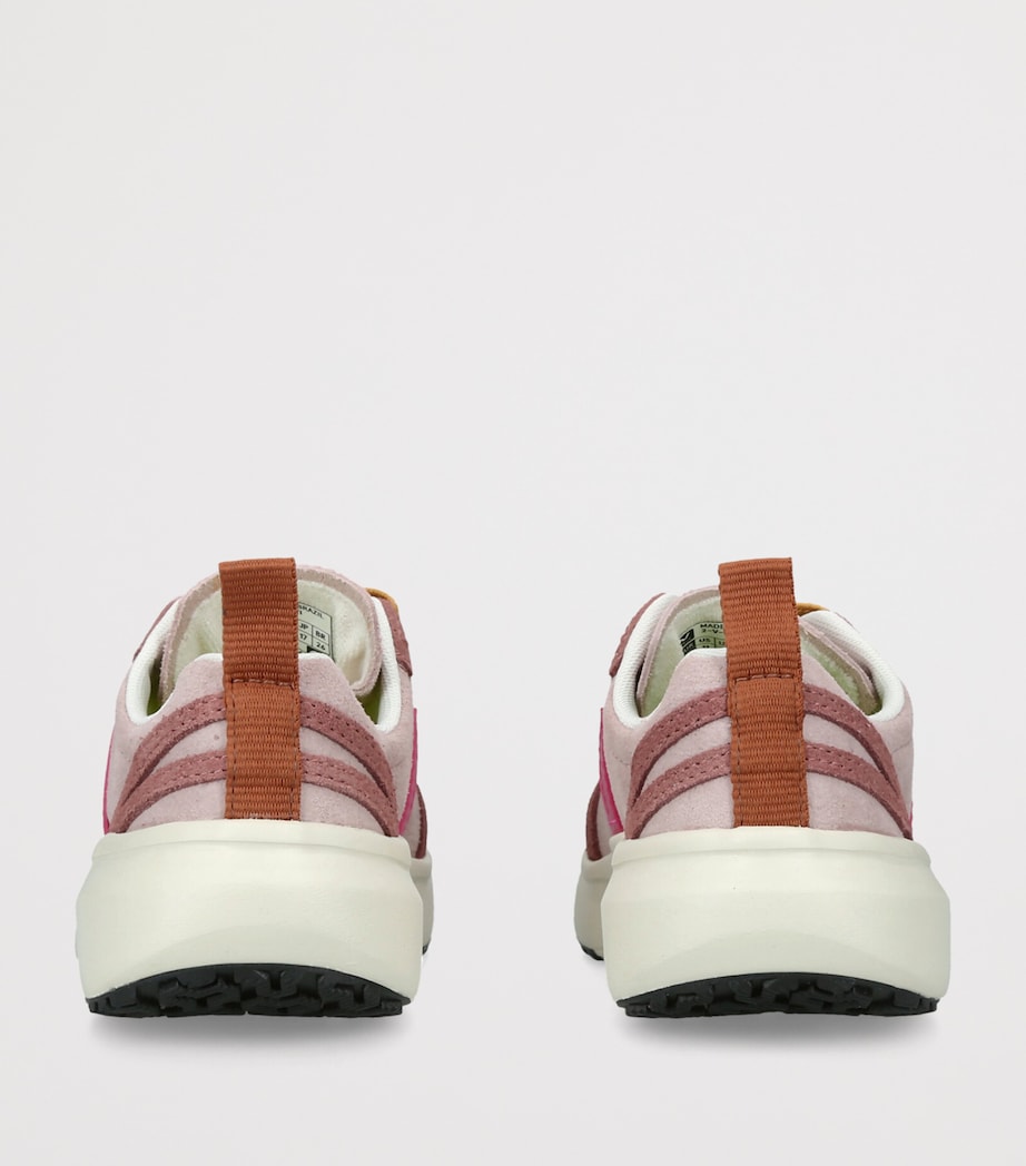 Veja Kids Suede Canary Sneakers Pink Comb Image 4