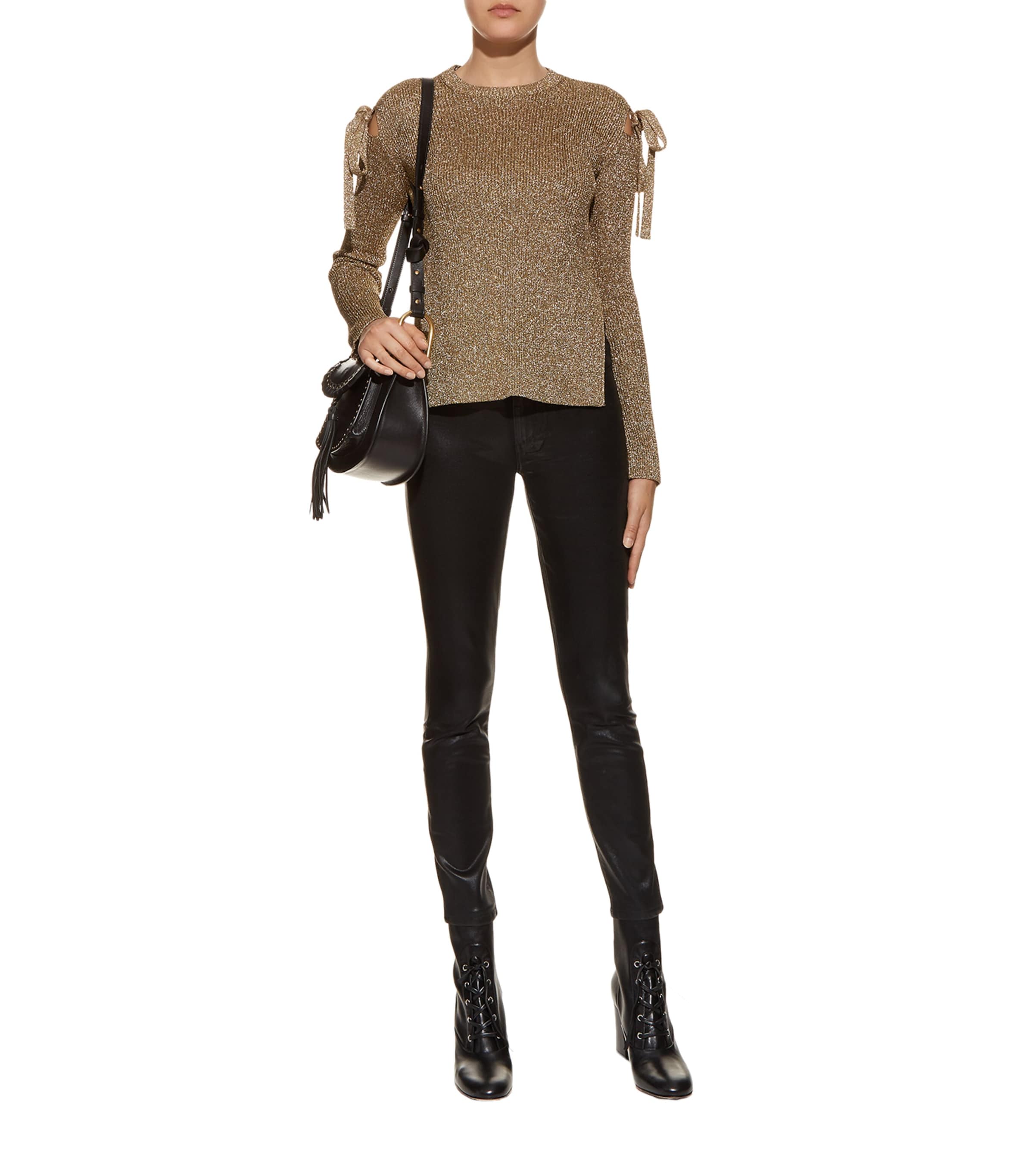 Hoxton Coated Skinny Jeans BLACK FOG LUXE Image 4