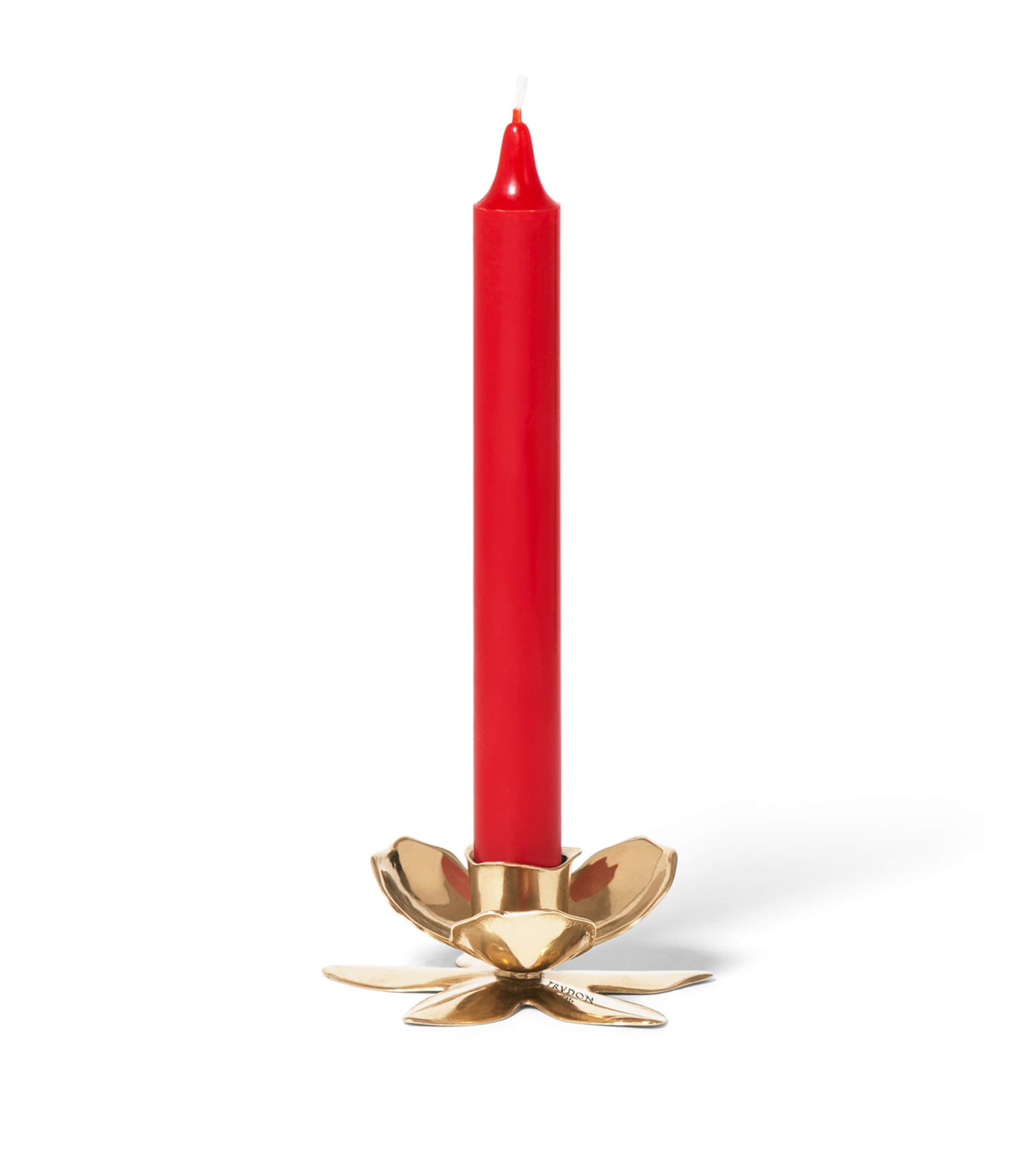 Trudon Flower Candlestick Holder Gold Image 3
