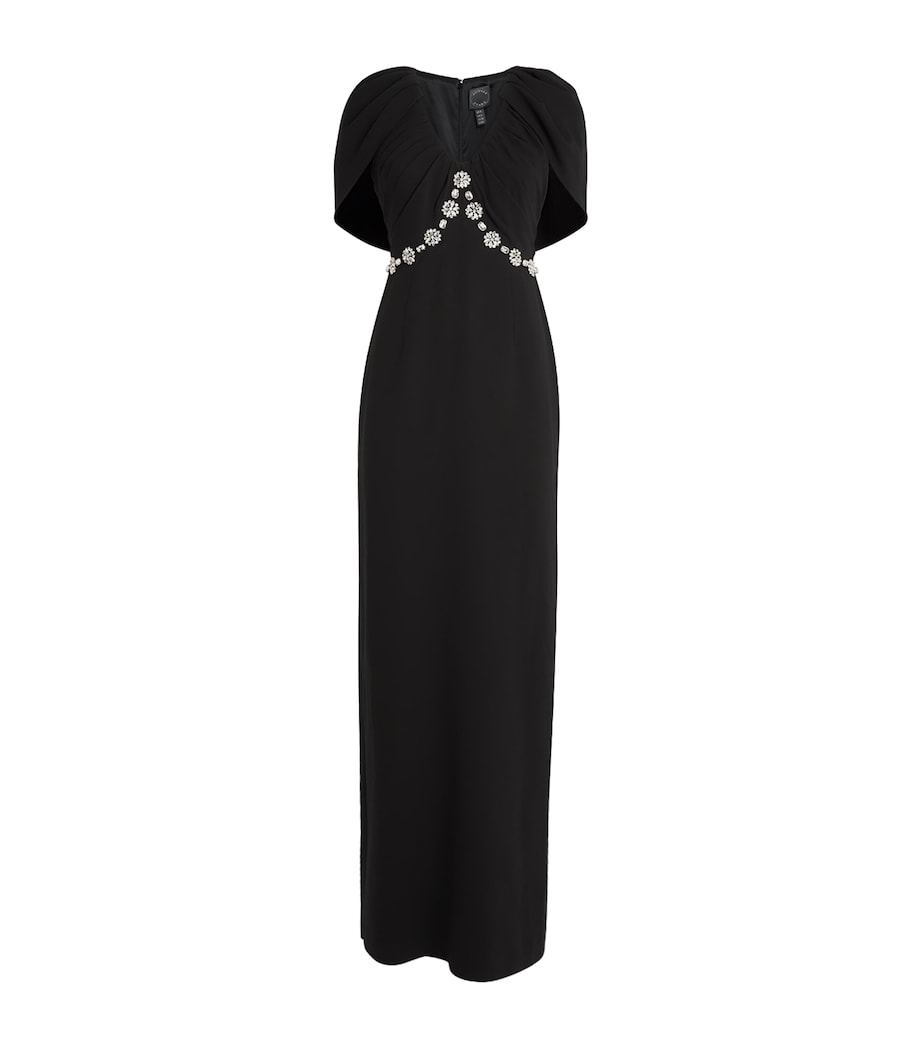 Martha V-Neck Maxi Dress BLACK Image 1