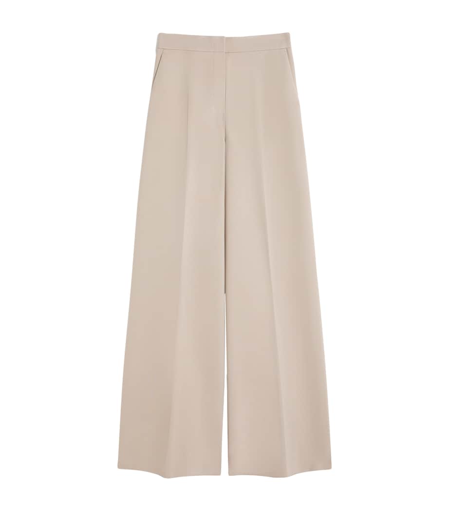 Jersey Wide-Leg Trousers SAND Image 1