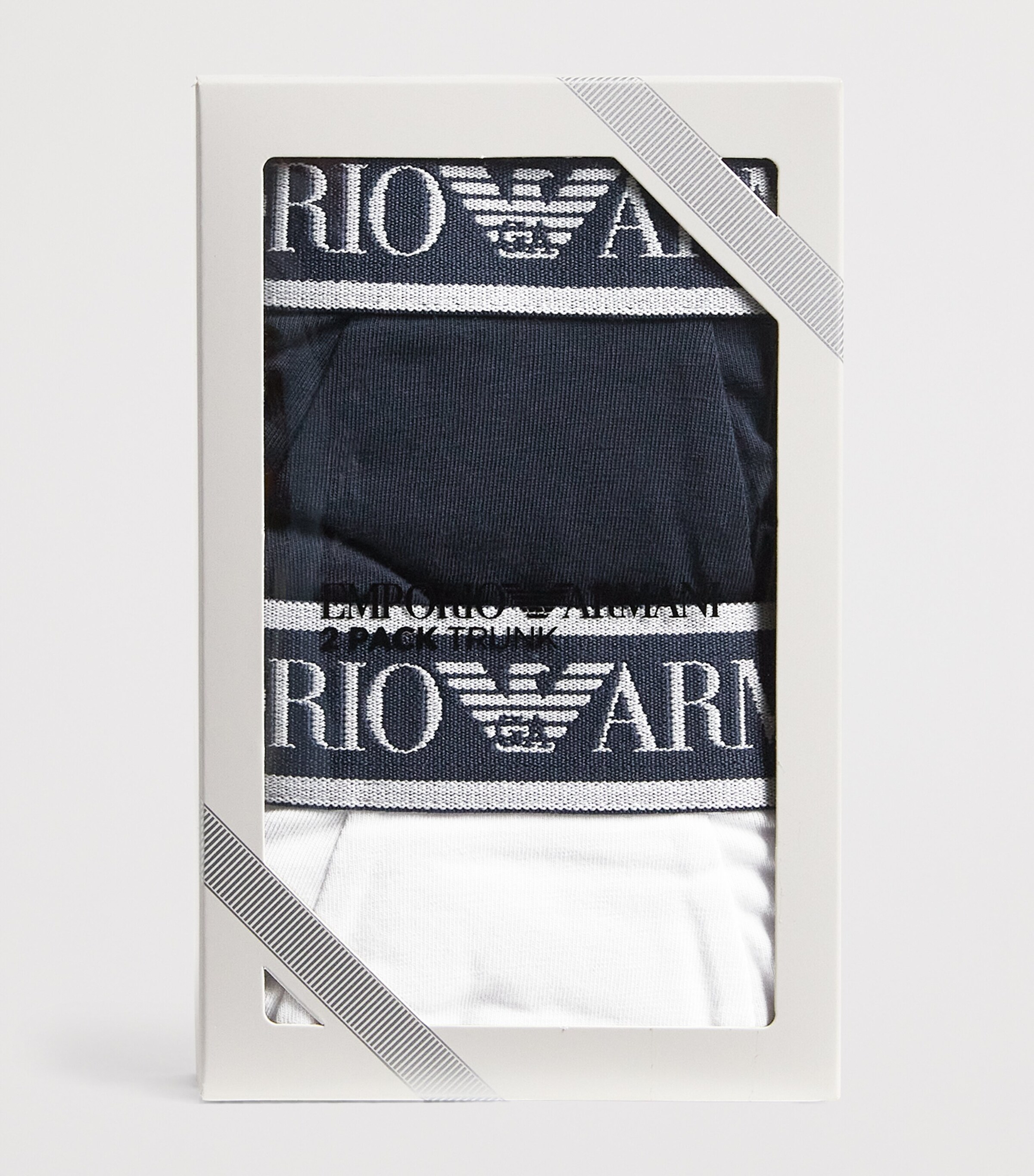 Pack of 2 Logo Boxer Shorts (4-14 Years) MB088 BLU/BIANCO Image 3