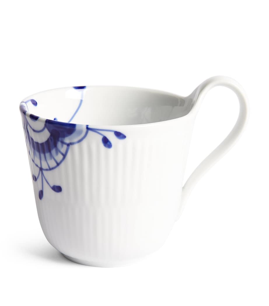 Blue Fluted Mega High-Handle Mug (330ml) BLUE Image 1