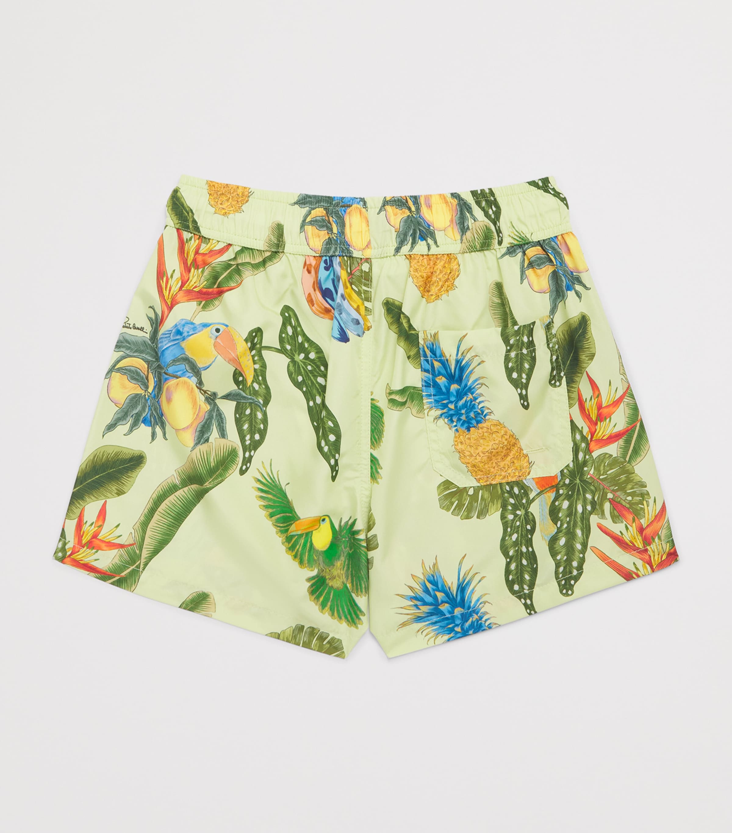 Roberto Cavalli Tropical Print Swim Shorts (4-14 Years) Tropicana Lime Image 2