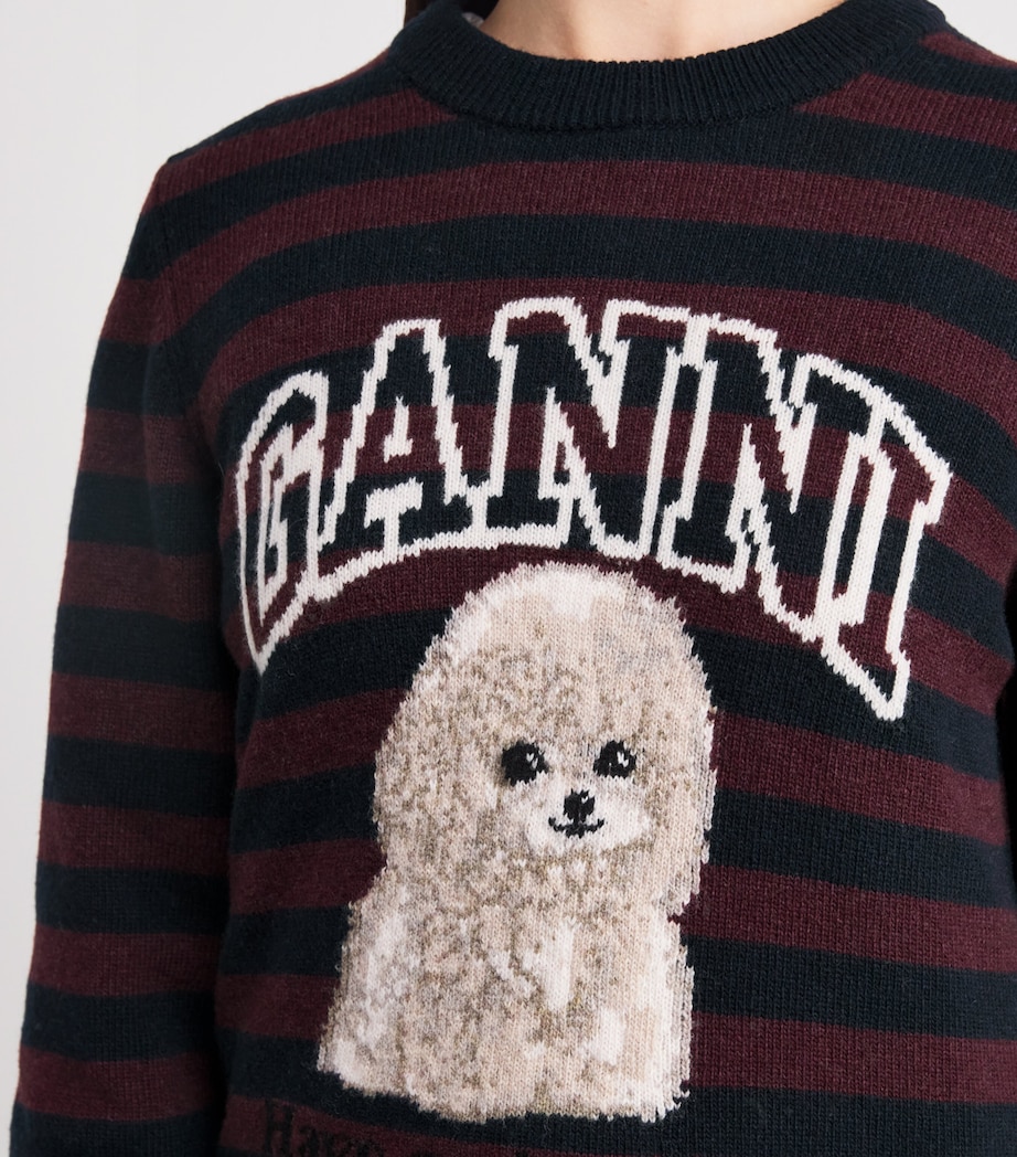 Wool-Blend Jacquard Poodle Sweatshirt 999 MULTICOLOUR Image 6
