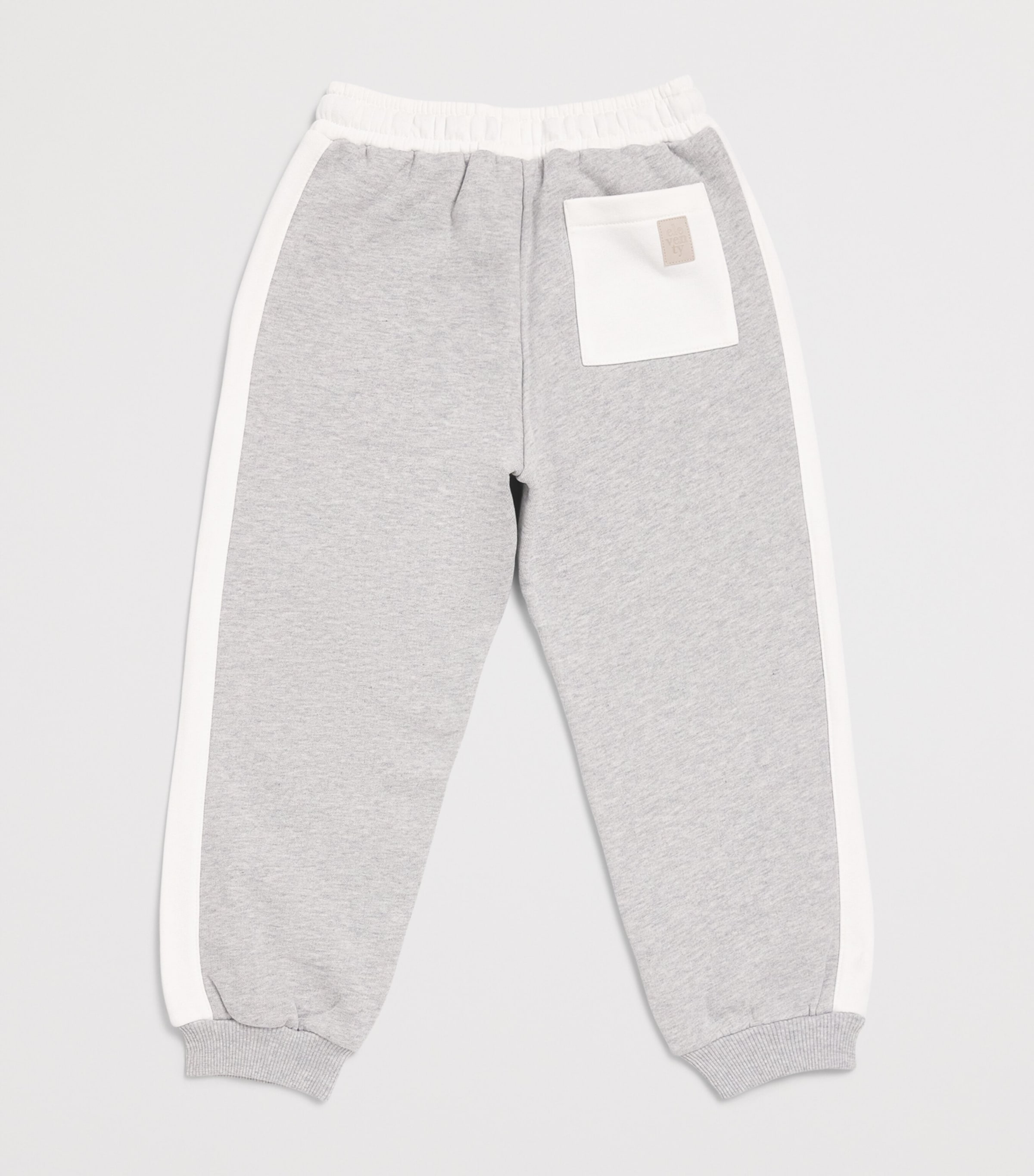 Eleventy Kids Cotton Drawstring Sweatpants (2-16 Years) Gri Ch.mel/avo Image 2