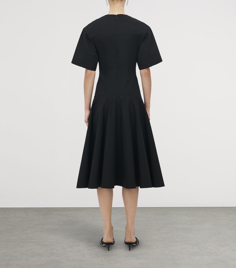 Cotton Poplin Midi Dress 1000 Image 4