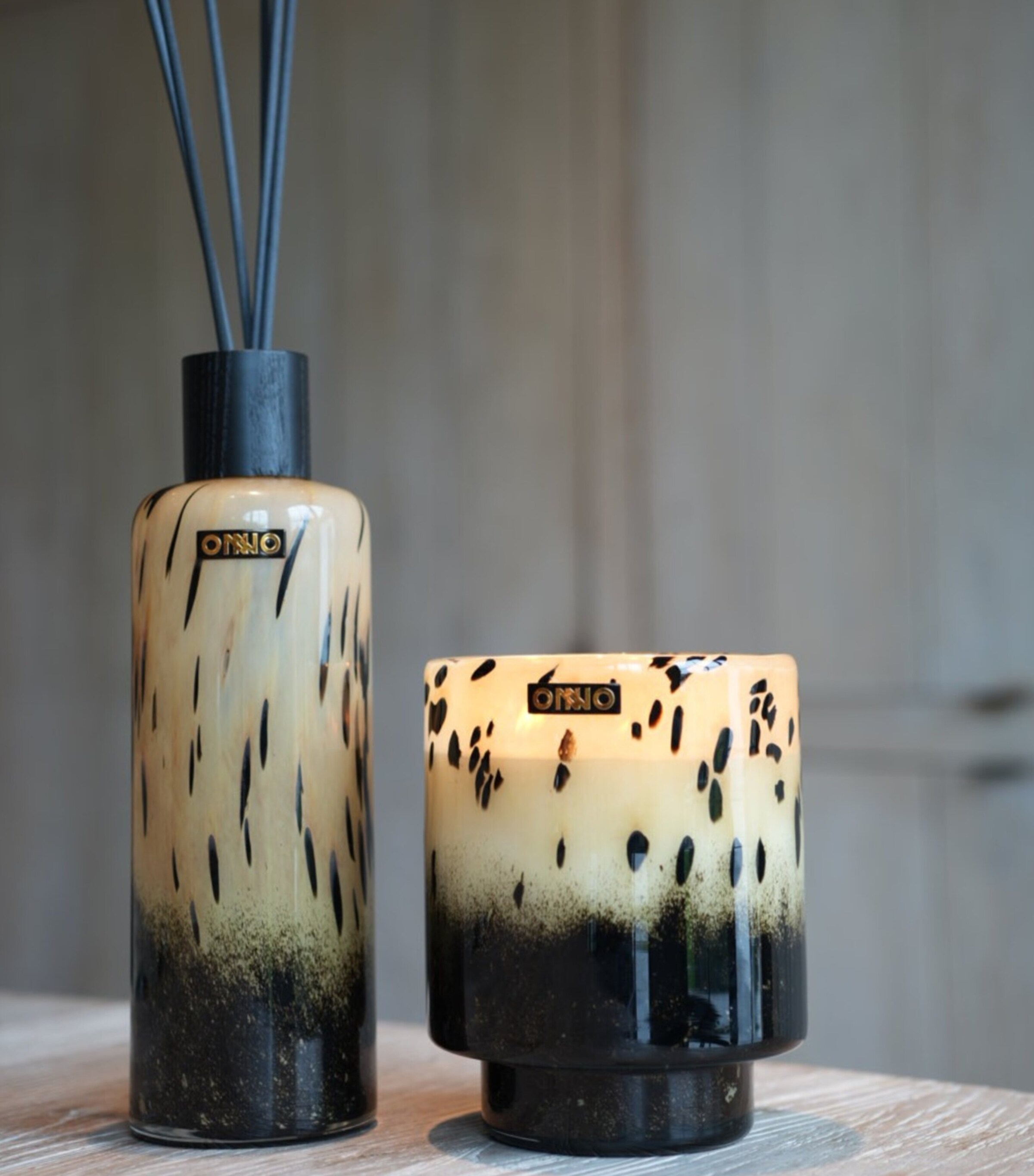 Onno Small Brigette Zanzibar Candle (195g) Brown Black Image 3
