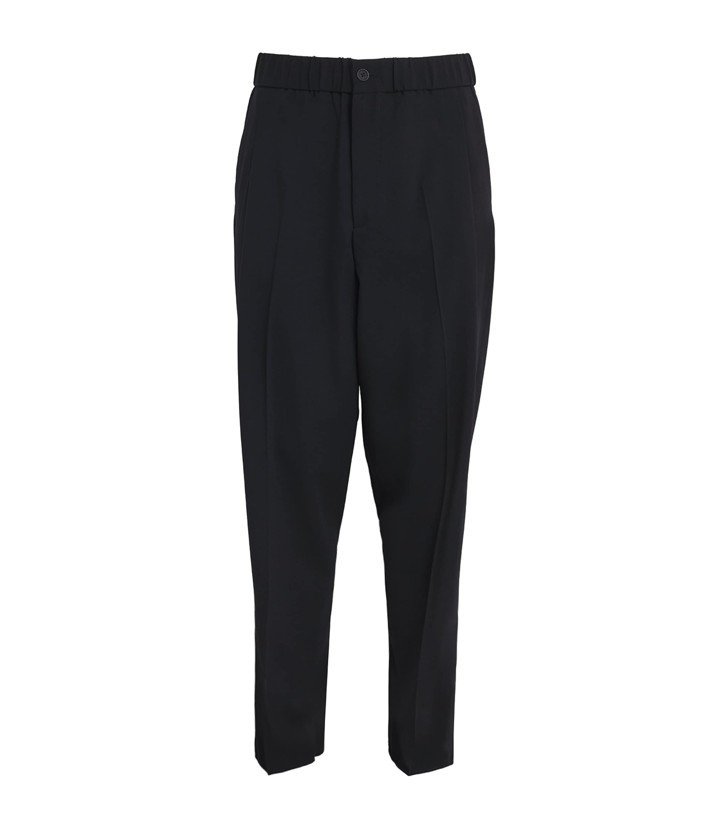 Giorgio Armani Virgin Wool Straight Trousers | Harrods US