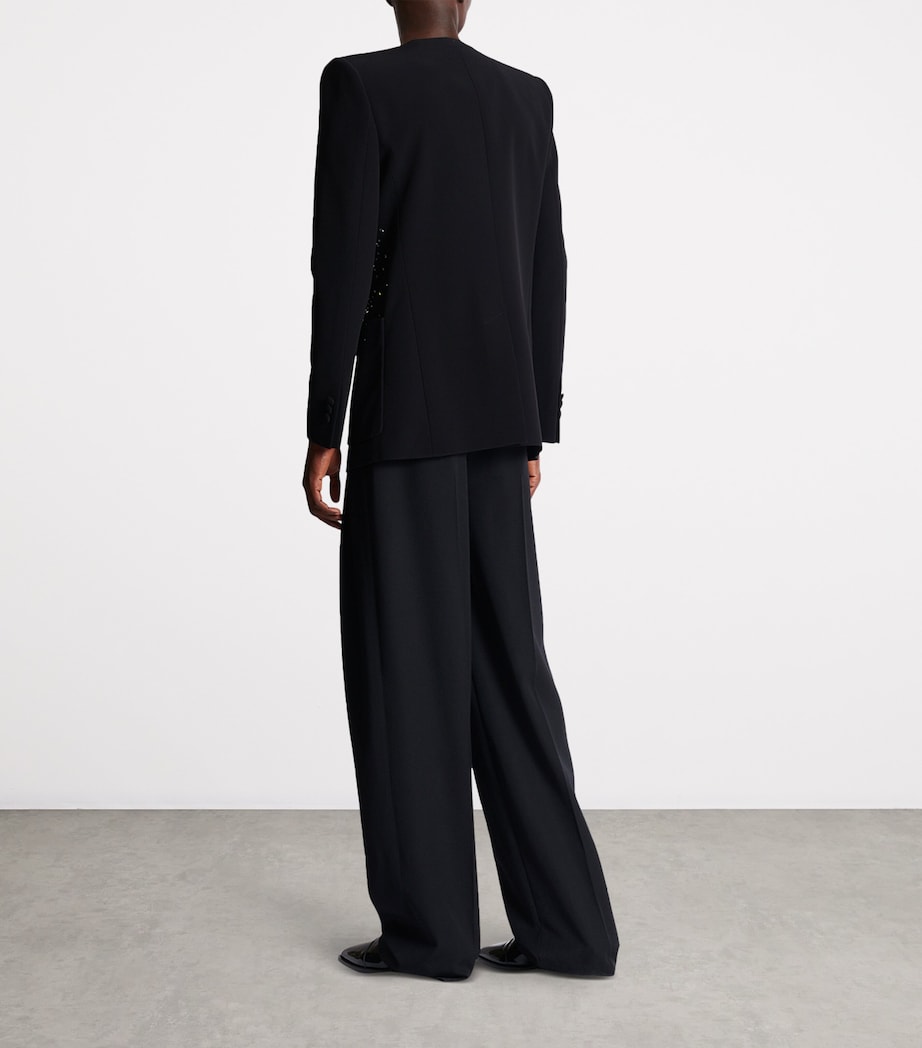 Rhinestone-Embellished Blazer EAW NOIR/CRISTAL Image 3