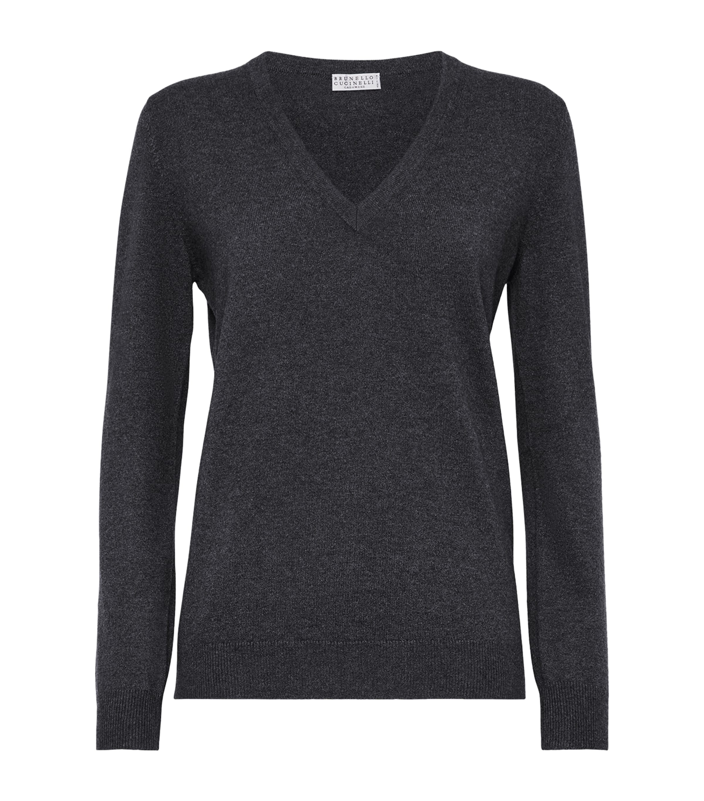 Brunello Cucinelli Cashmere Monili-trim Sweater In Multi