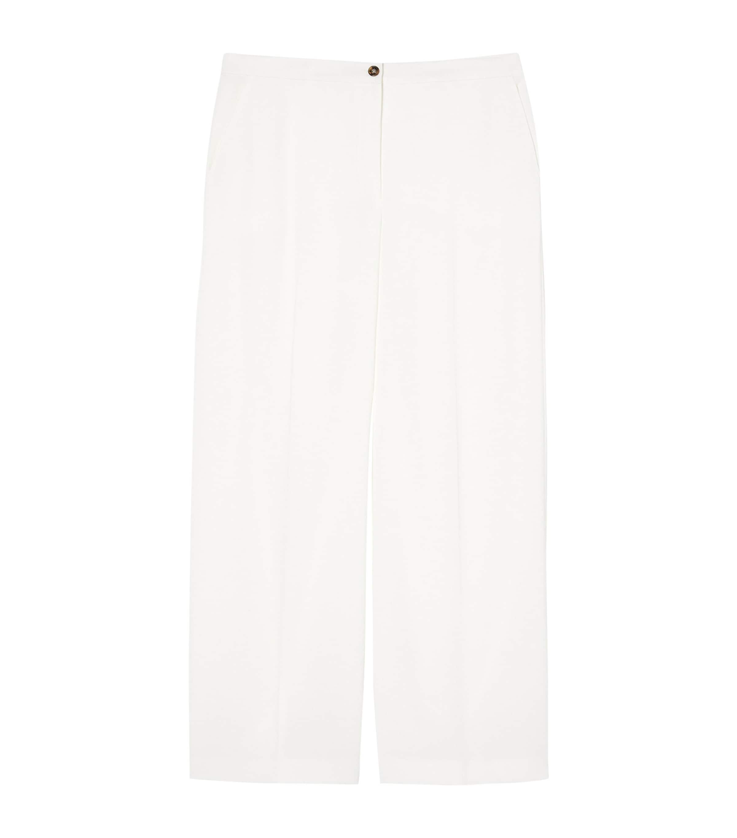 Shop Marina Rinaldi Wide-leg Afosi Trousers In White