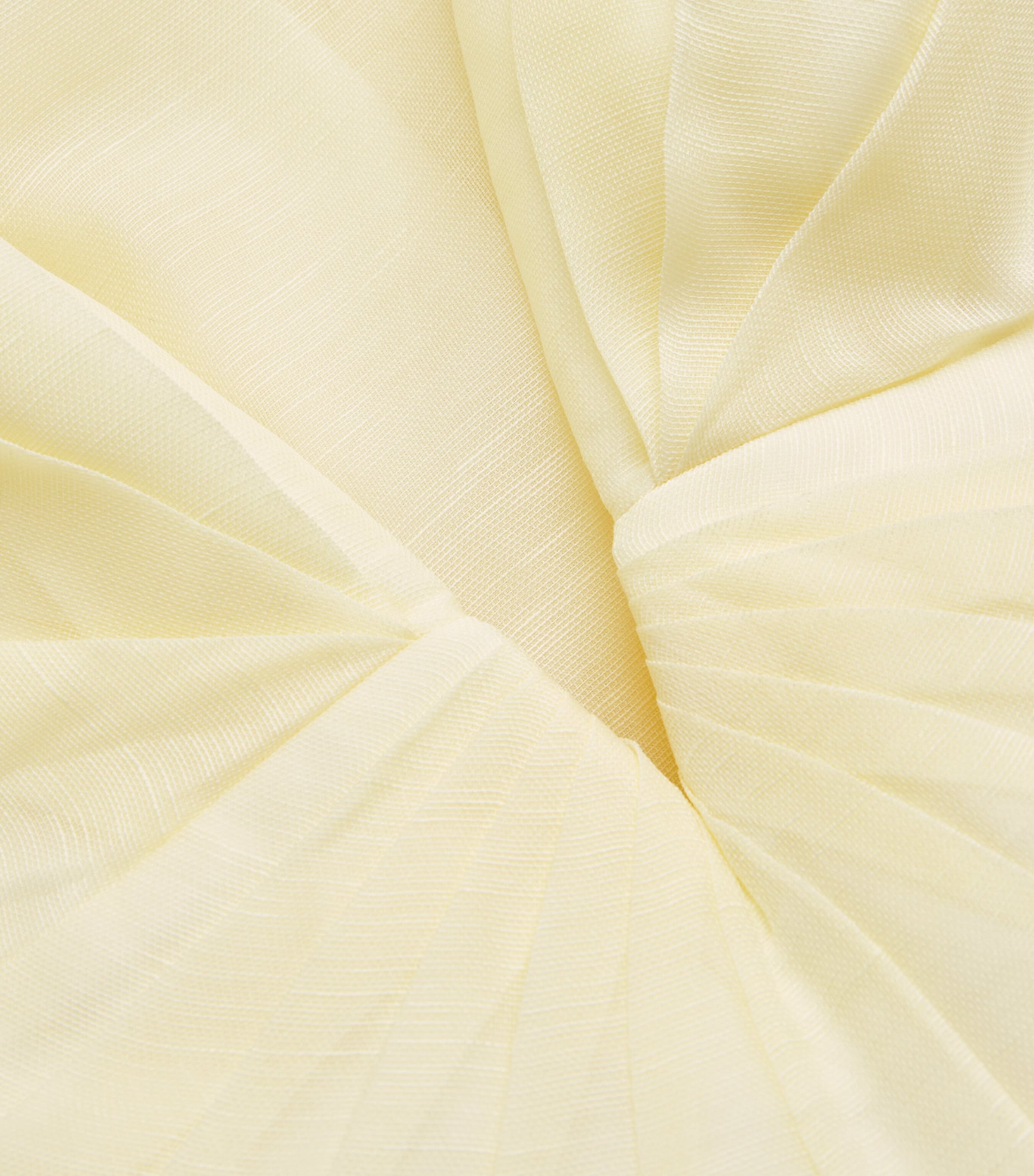 Zimmermann Womens Linen-Silk Plunge Mini Dress Lemon Image 6