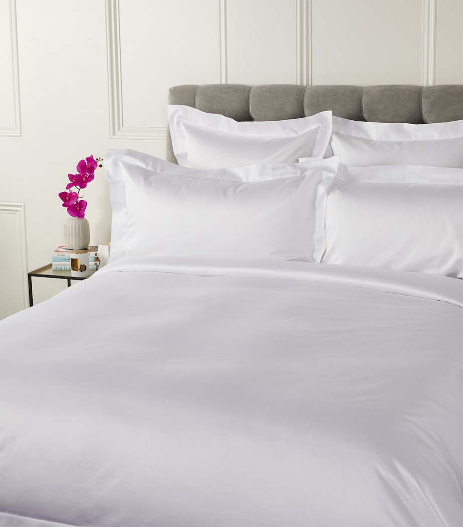 Capela Super King Fitted Sheet (180cm x 200cm) WHITE Image 2