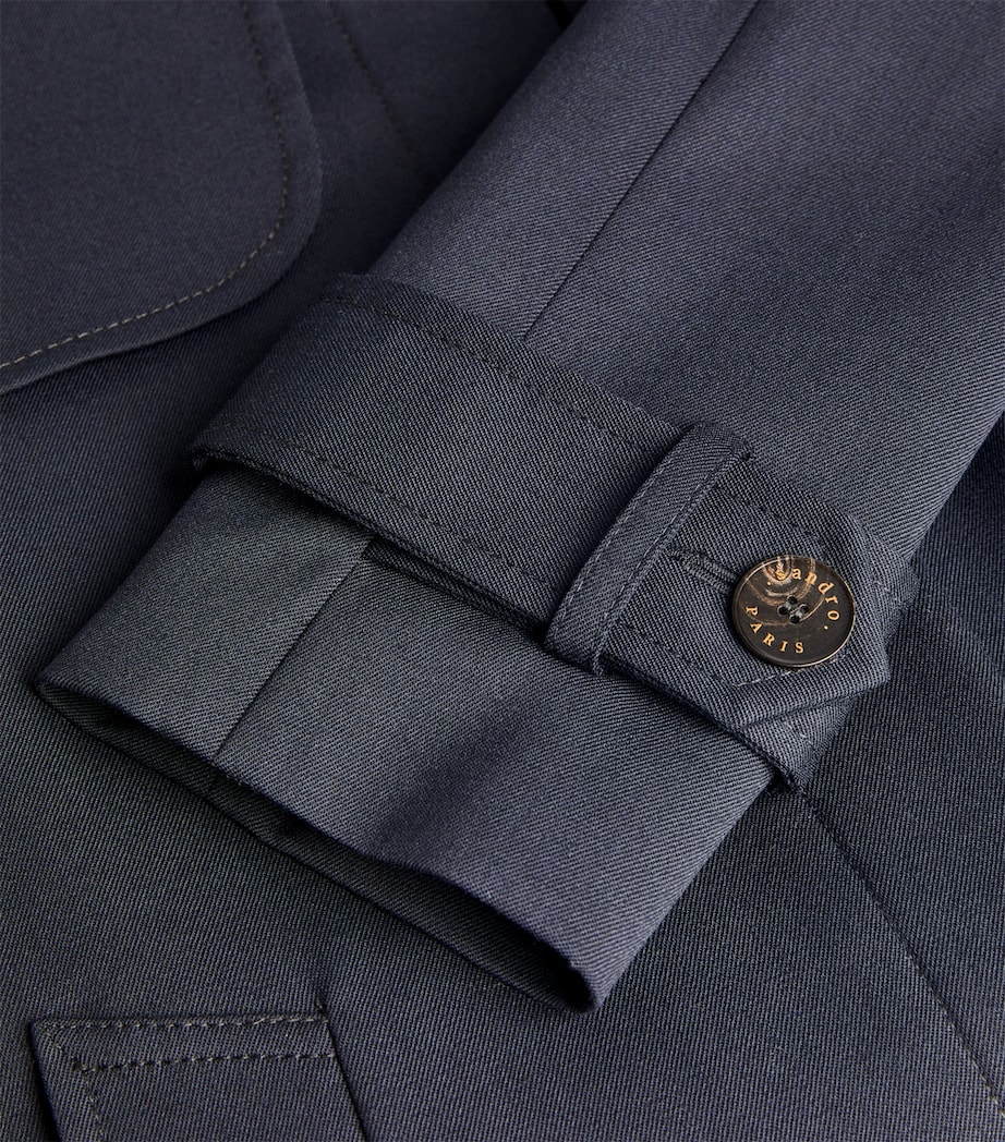 Pleated Trench Coat MARINE Image 7