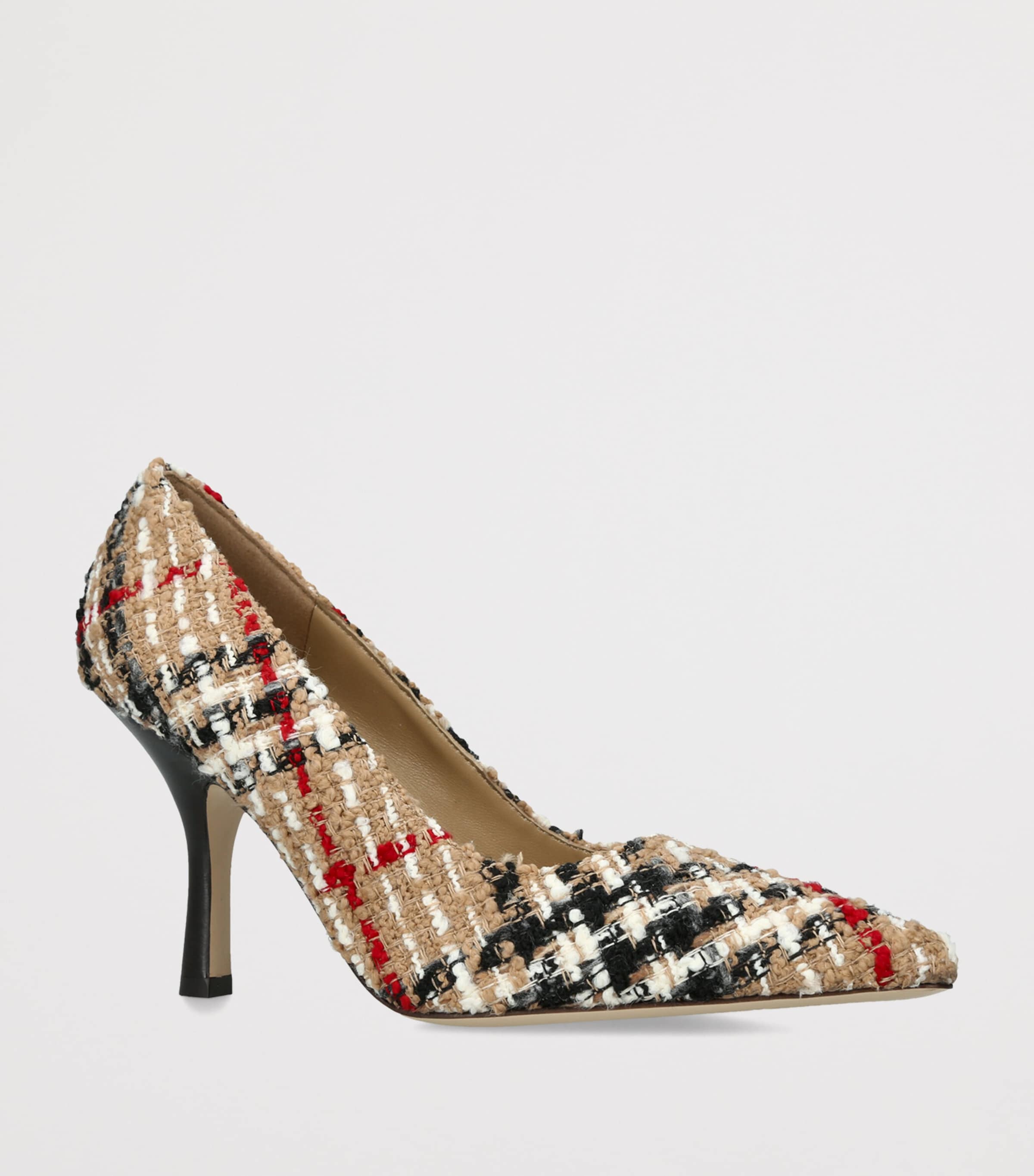 Burberry Tweed Check Dame Pumps​ 90 Beige Comb Image 2