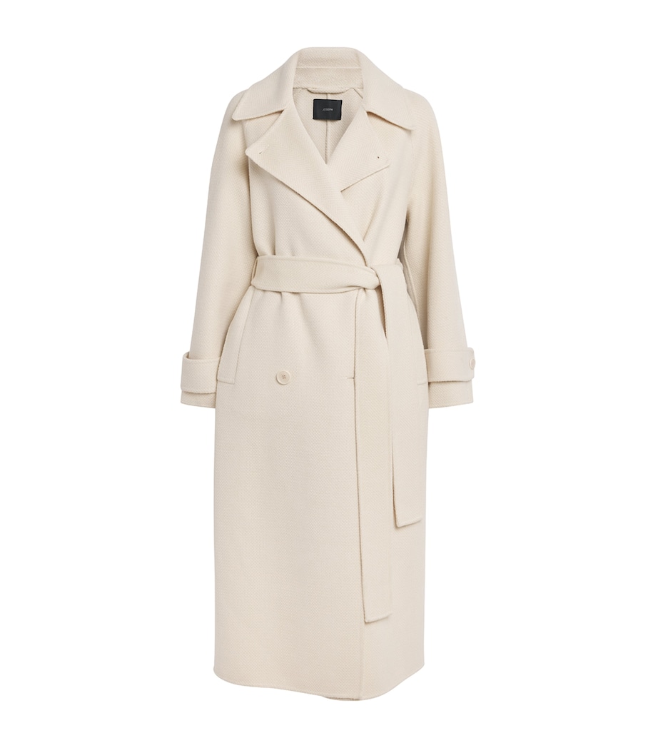 Virgin Wool Navarre Linear Coat IVORY/AFFOGATO Image 1
