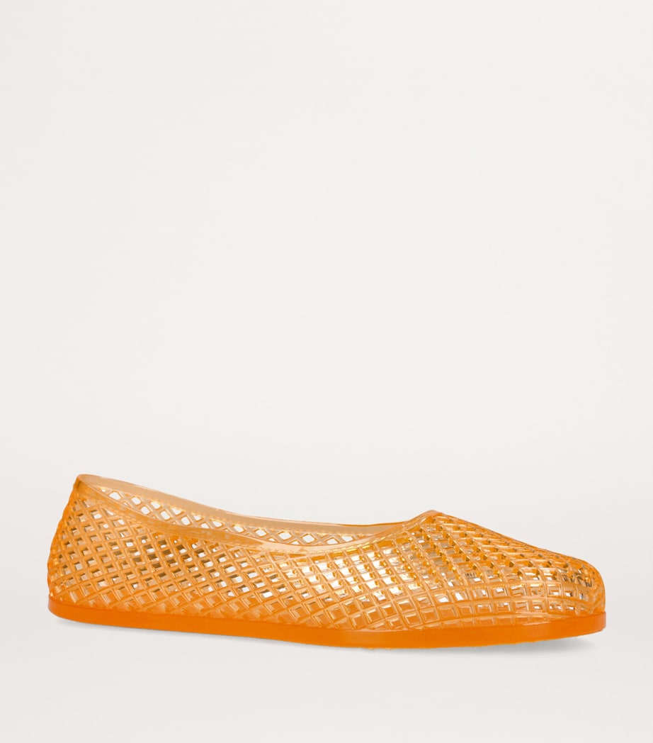 Ancient Greek Sandals Jelly Iro Ballet Flats Orange Image 3