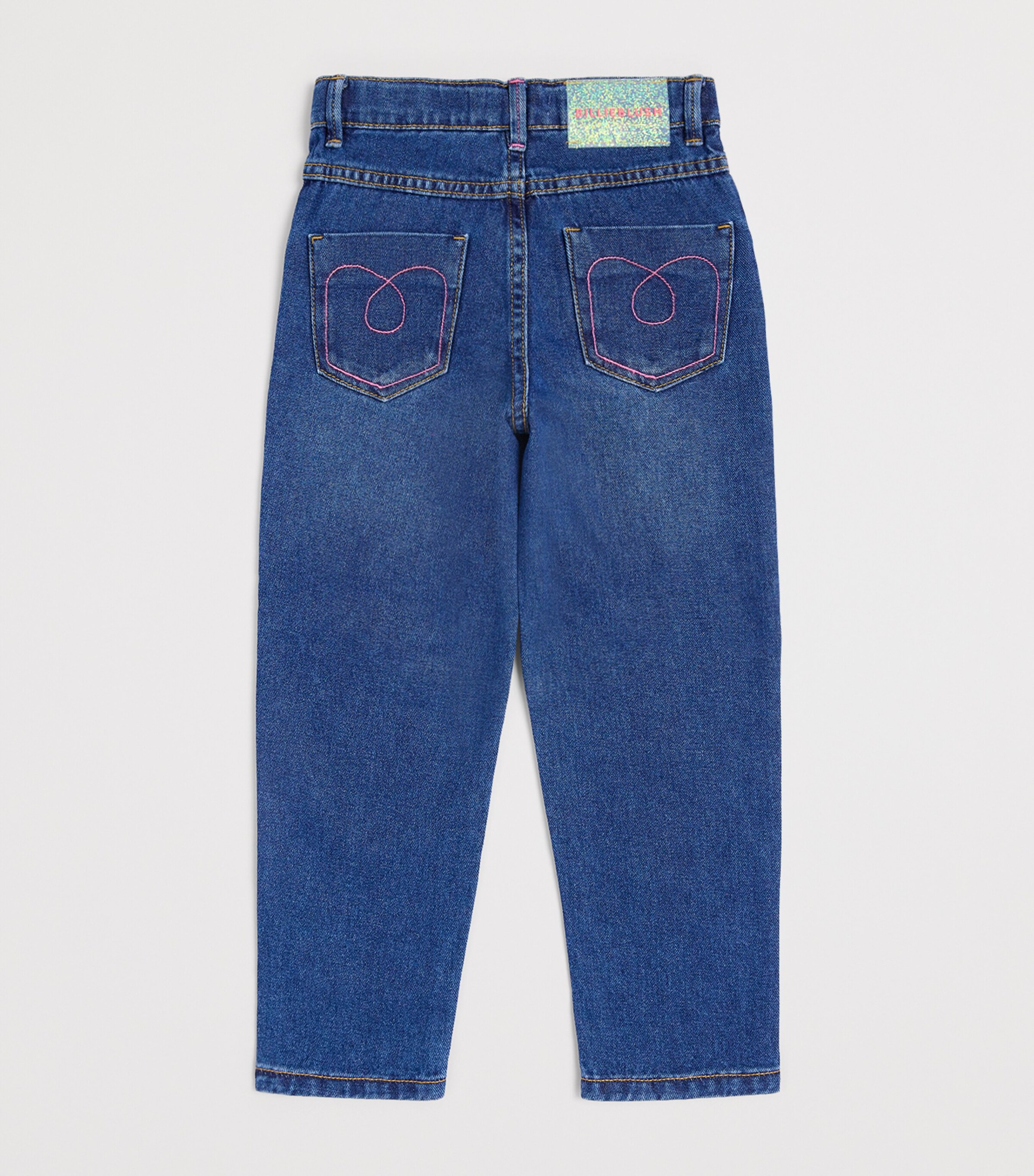Sequin-Applique Jeans (8-12 Years) DENIM INDIGO BLUE Image 2