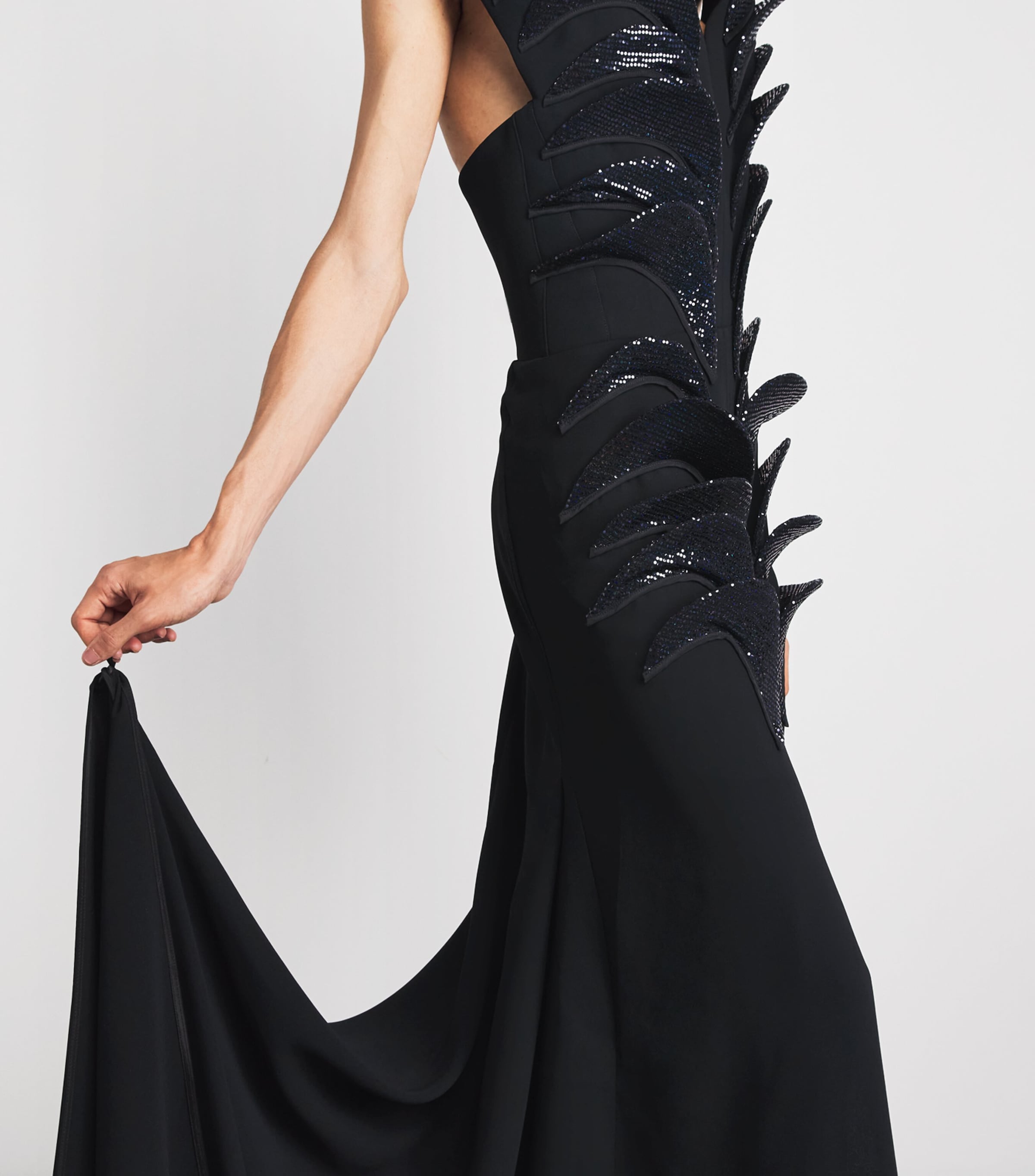 Maticevski Womens Spearhead Gown Black / Nightclub Image 5