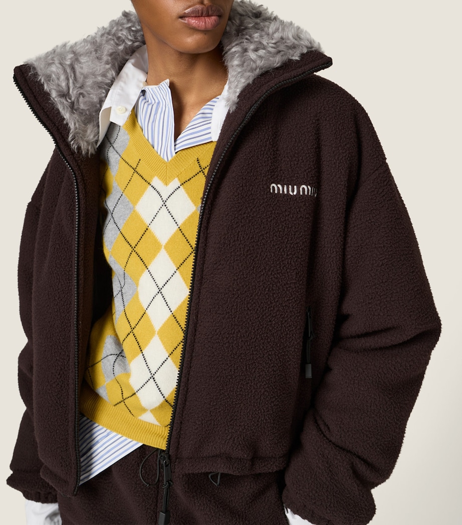 Fleece Cropped Jacket F0192 Image 4