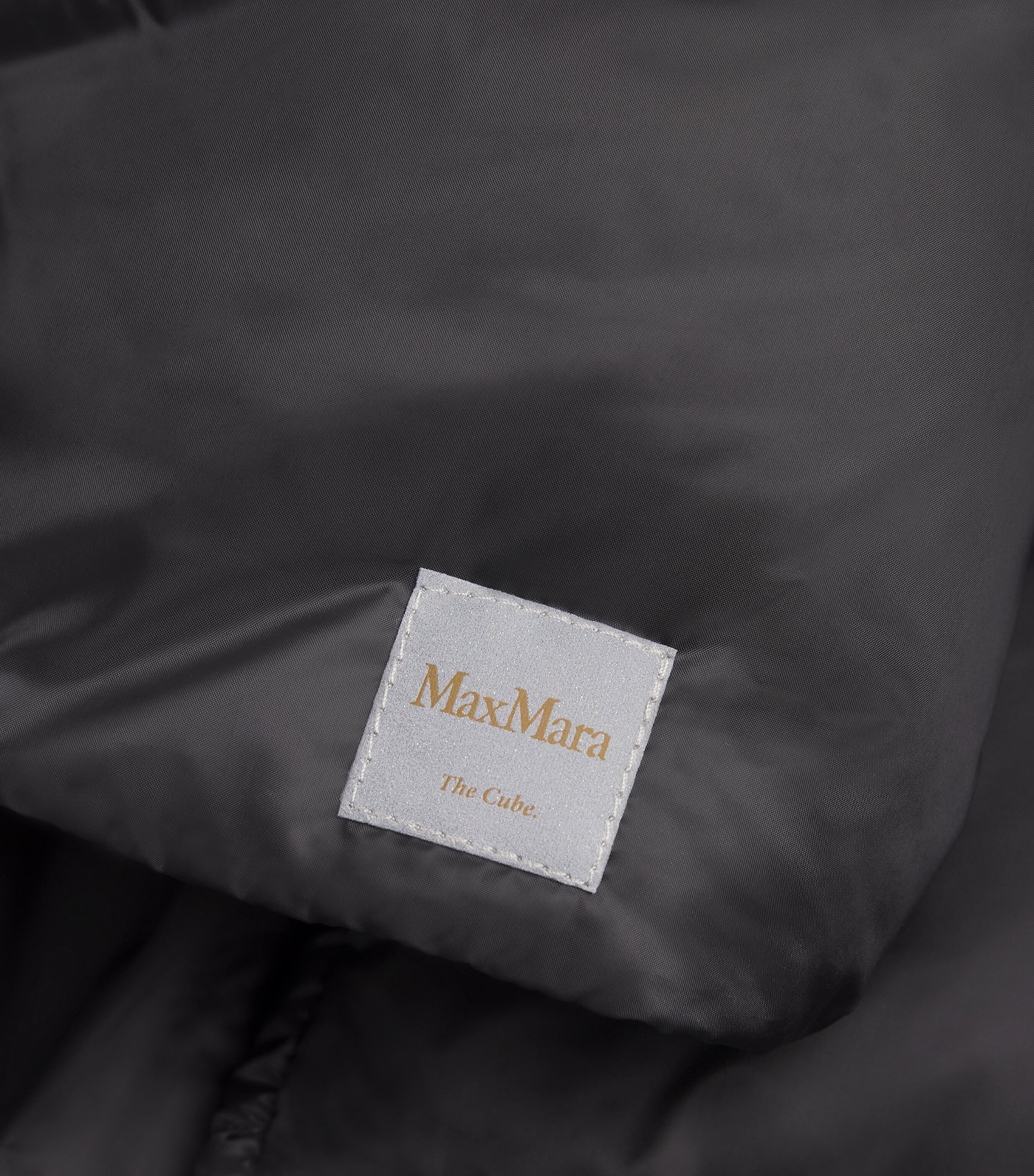 Down Quilted Longline Jacket BLACK Image 5