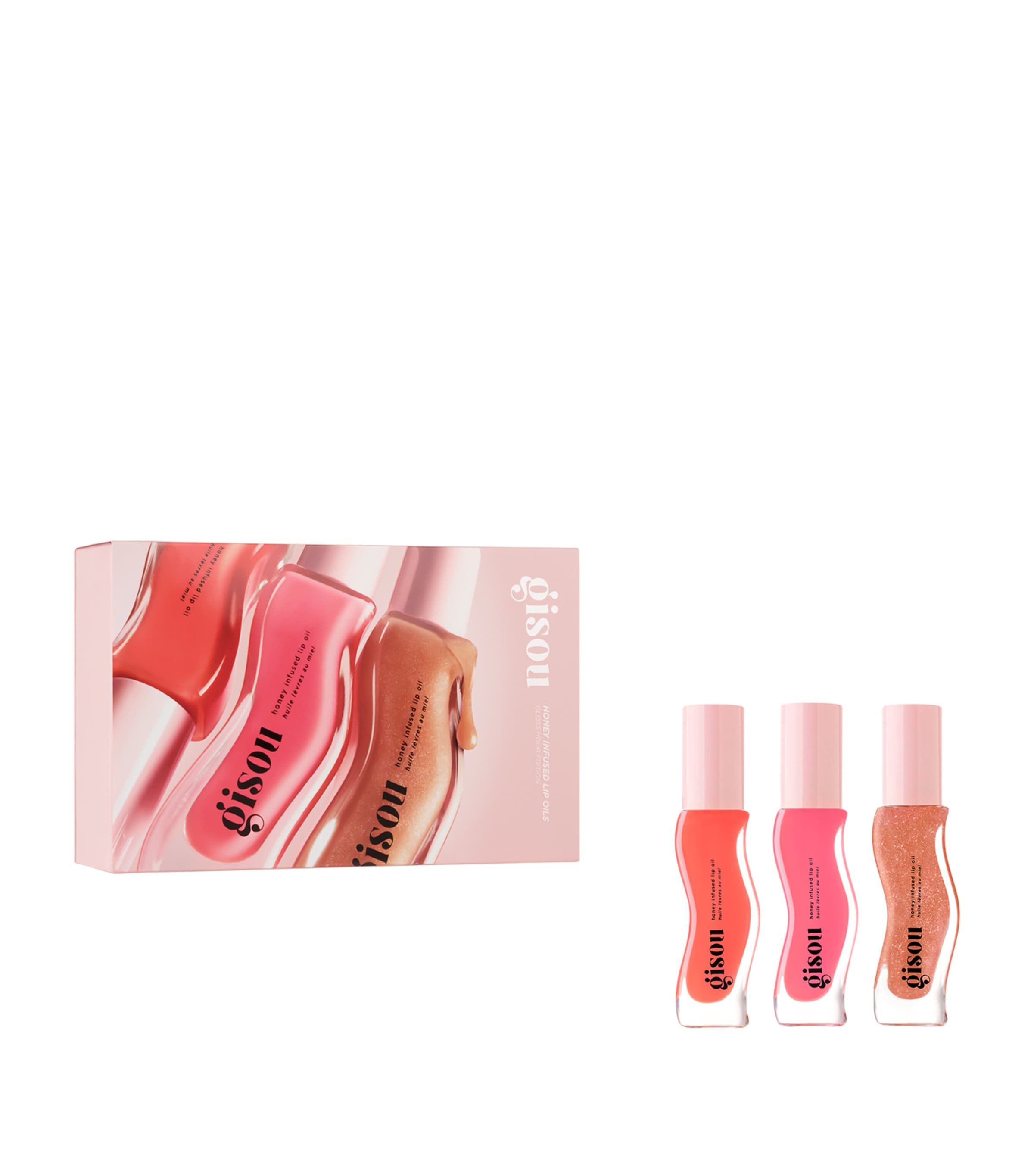 Gisou Honey Infused Lip Oil (3 x 8ml) | Make-up | Lips | Lip Oils | Designers | Gisou