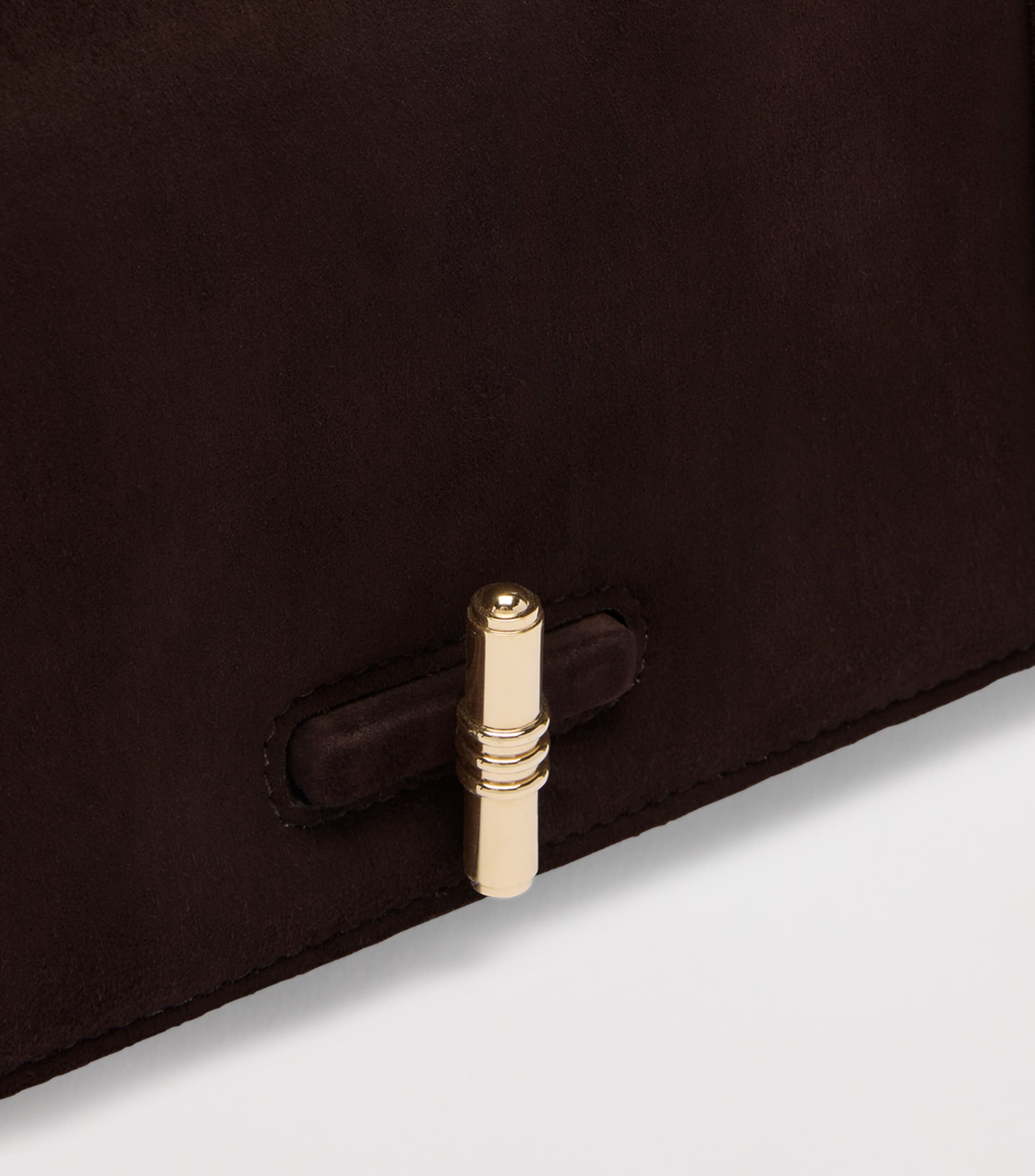 Suede May Clutch Bag EBONY Image 6