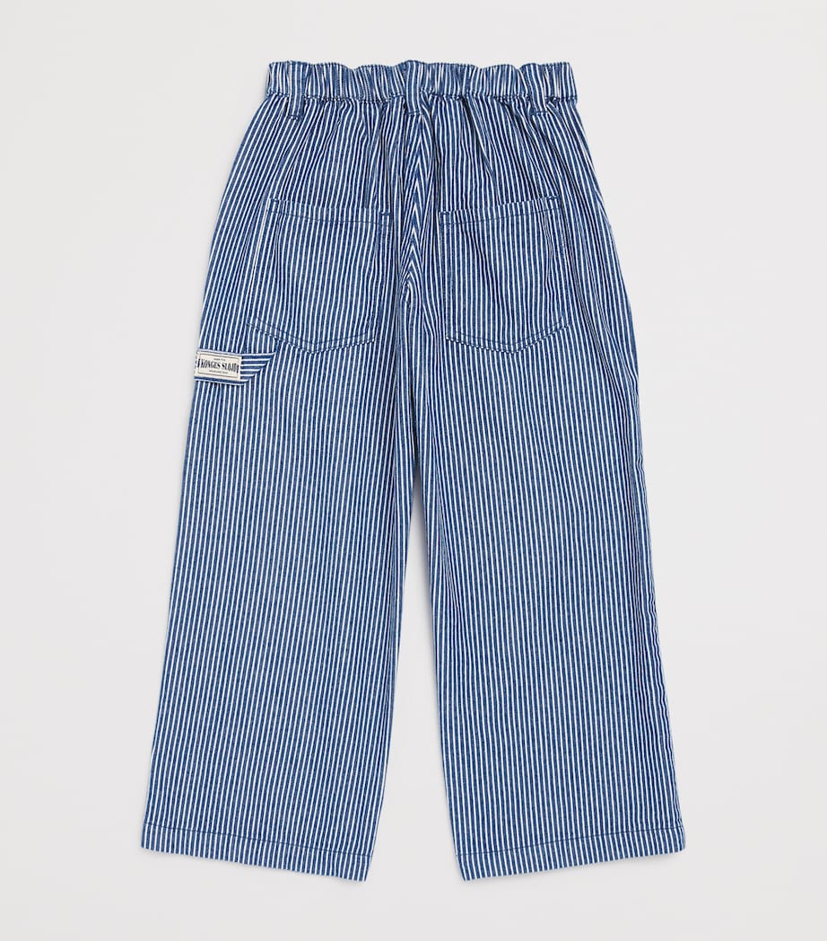 Organic Cotton Luc Trousers (9 Months - 10 Years) BLUE STRIPE Image 2