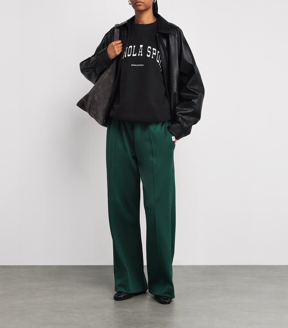 Organic Cotton Logo Sweatshirt BLACK Image 2
