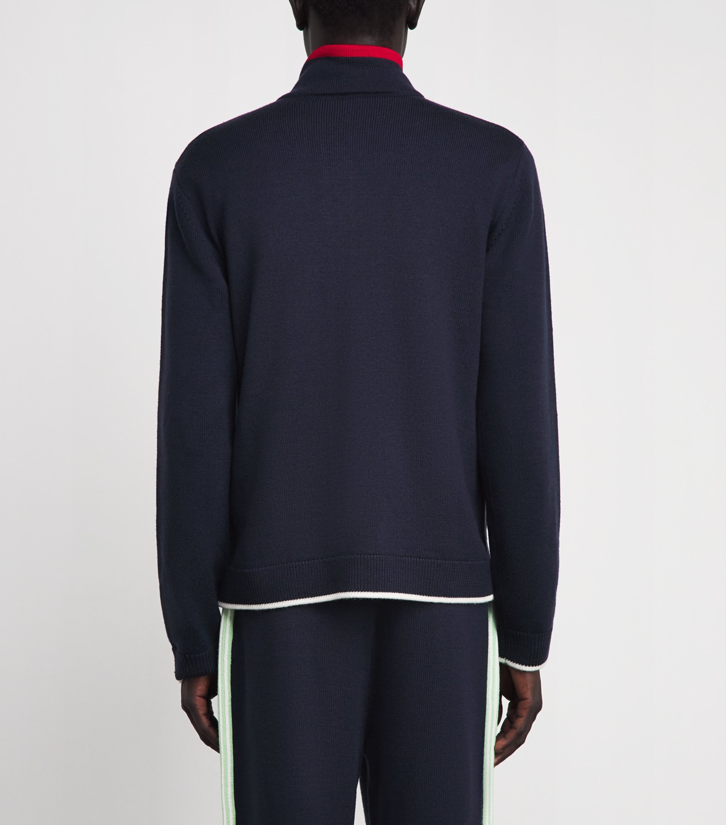 Casablanca Mens Merino Track Jacket Navy Image 5