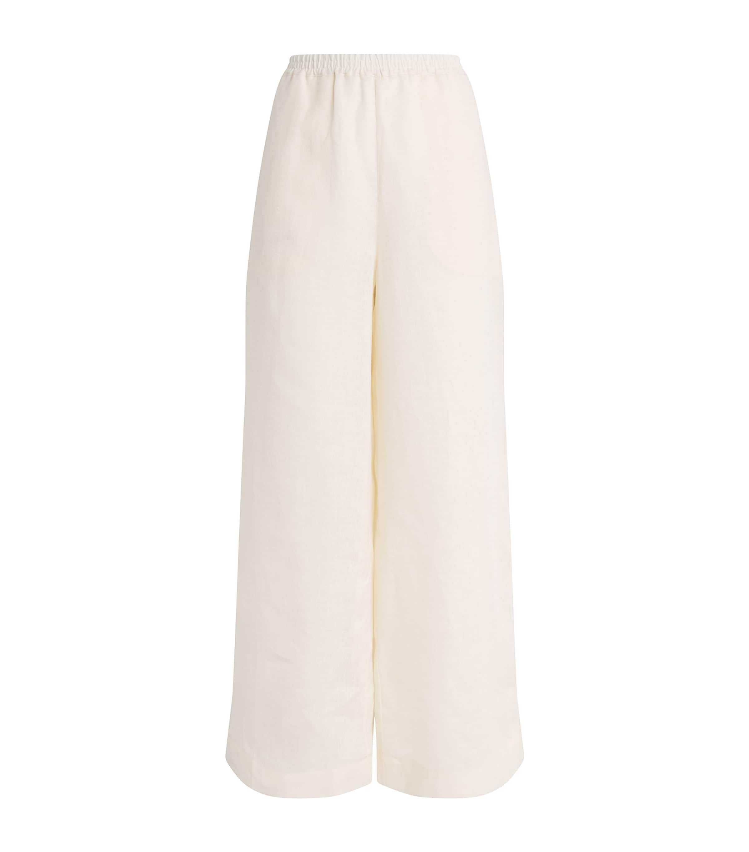 Eres Linen Select Wide-leg Trousers In White