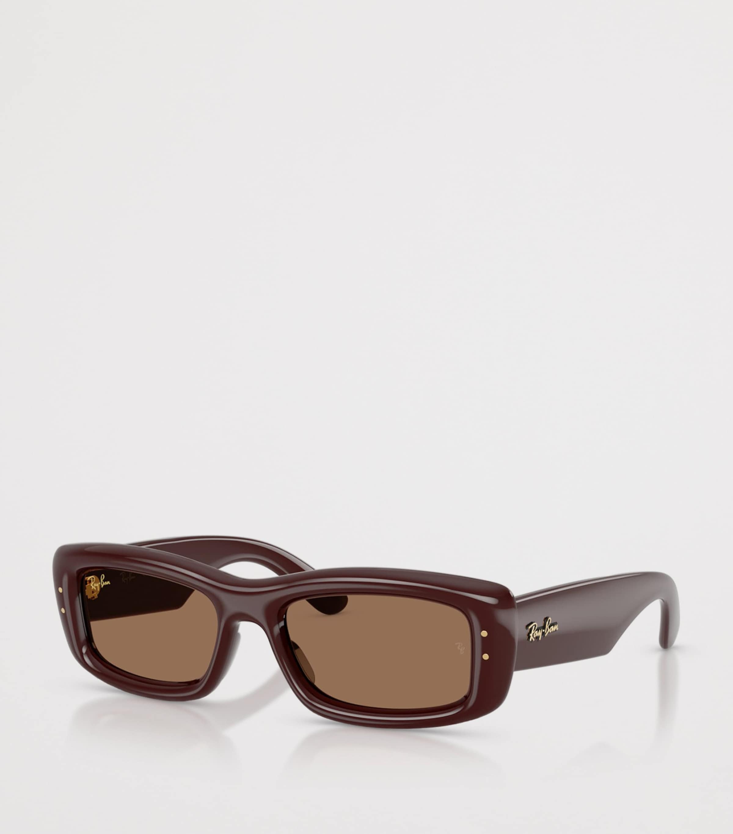 Ray-Ban Kiliane Puffer Rectangle Sunglasses Brown Image 2