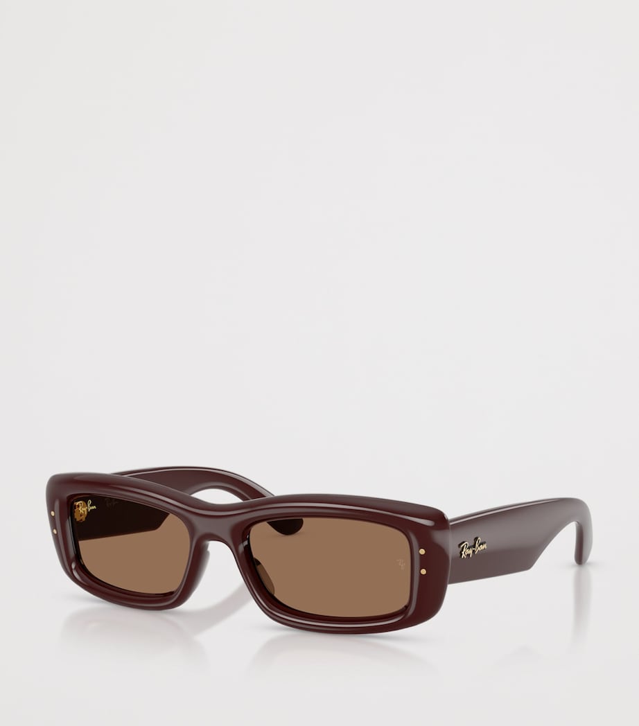 Ray-Ban Kiliane Puffer Rectangle Sunglasses Brown Image 2
