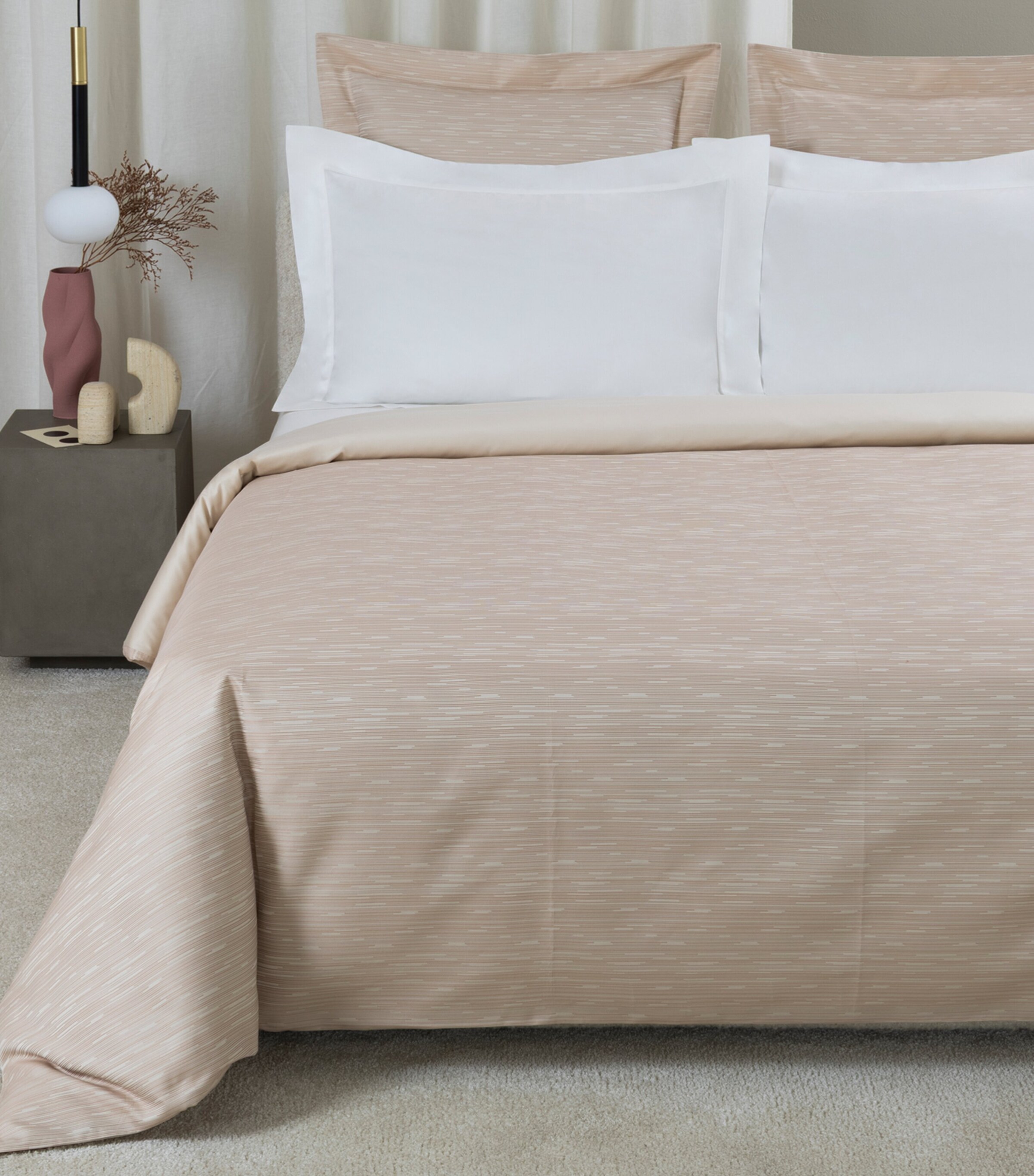 Frette Stardust Jacquard Queen Duvet Cover (240cm x 220cm) Vanilla/misty Image 2